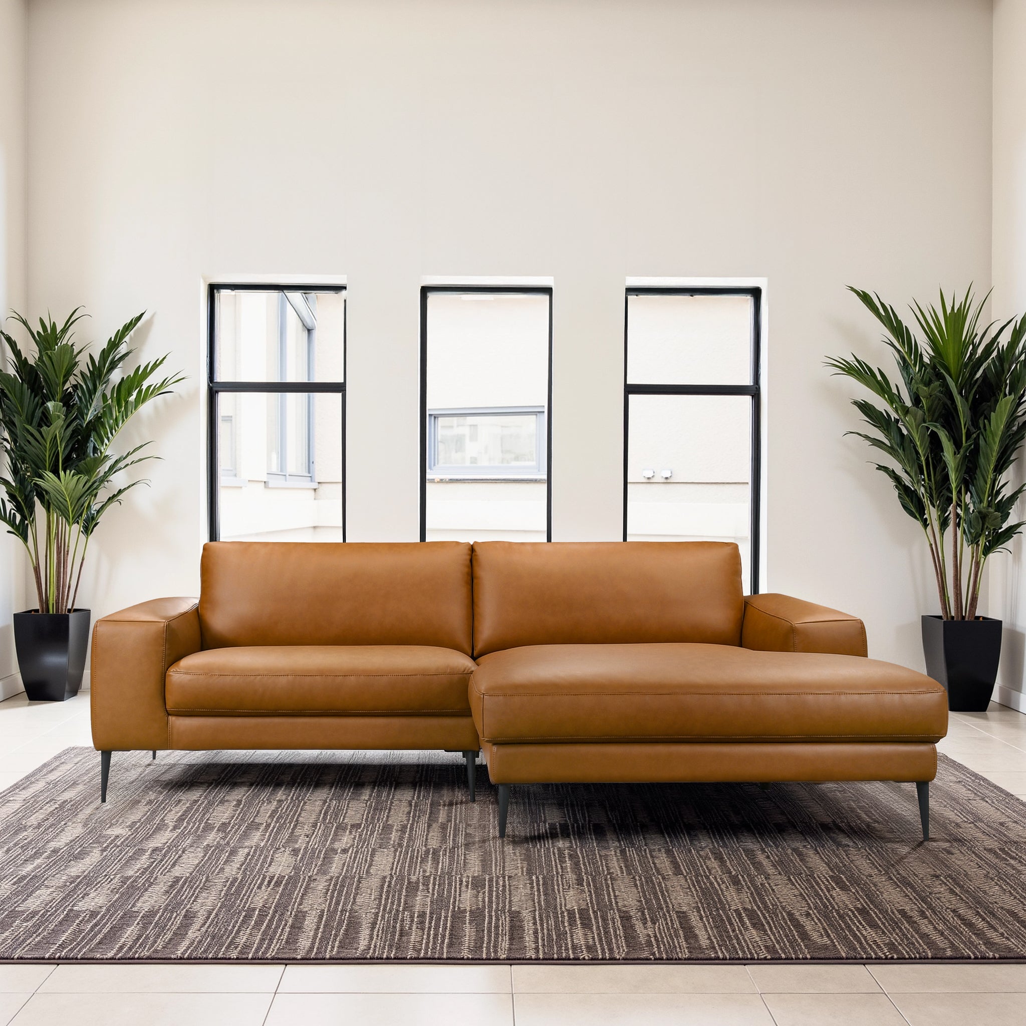 Dillon Vegan Leather Sectional Sofa - New York Modern Furniture