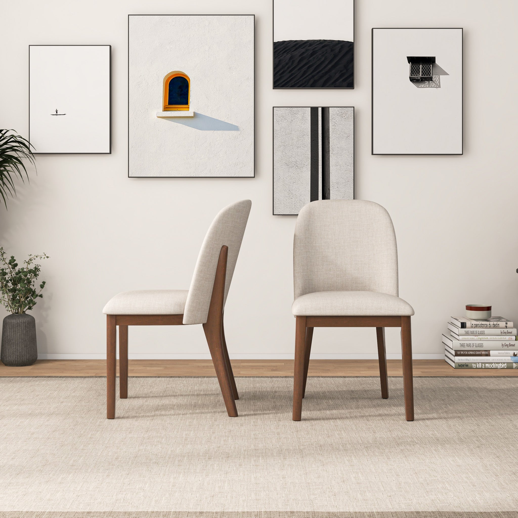 Becart Beige Dining Chair (Set of 2)