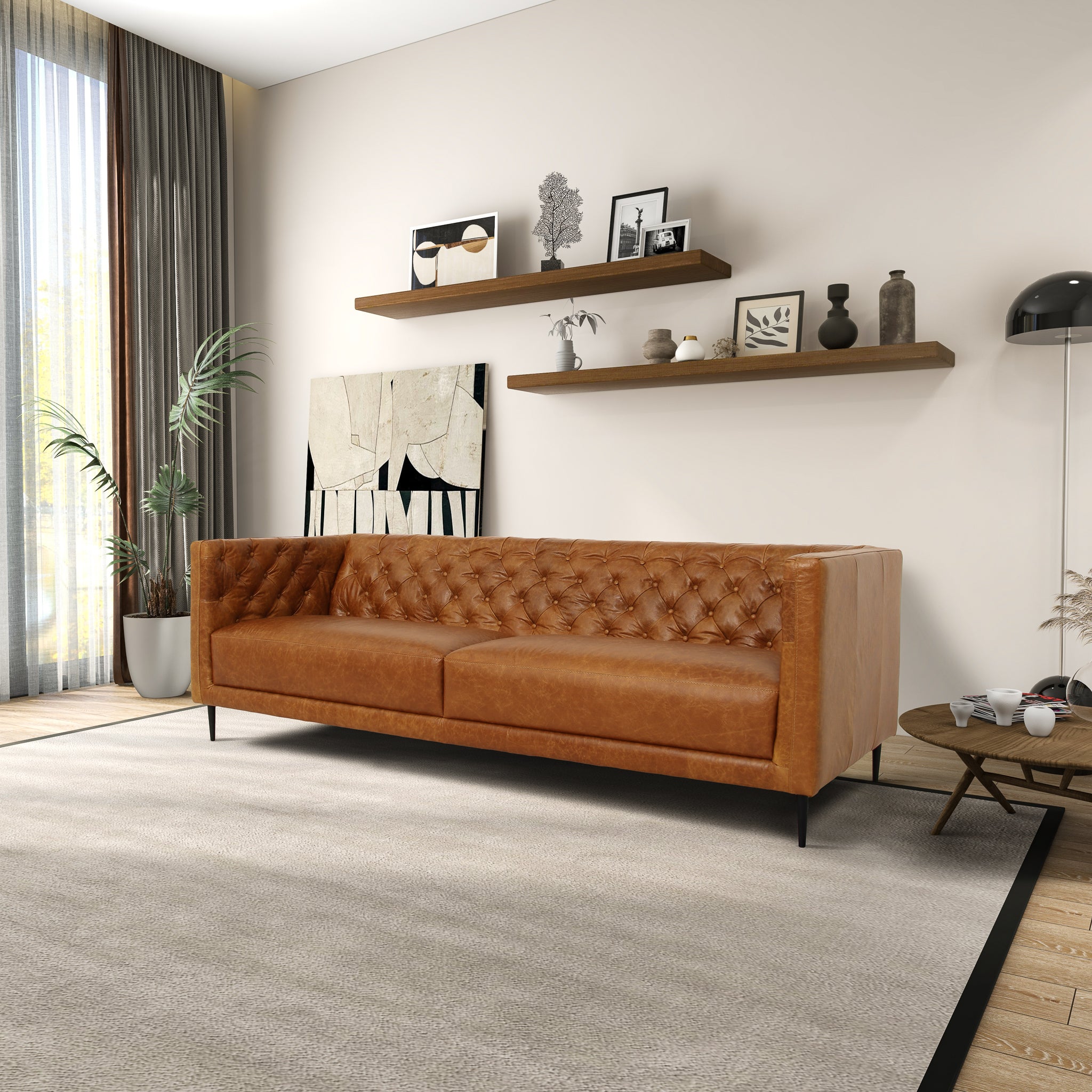 Burrow Leather Sofa - New York Modern Furniture