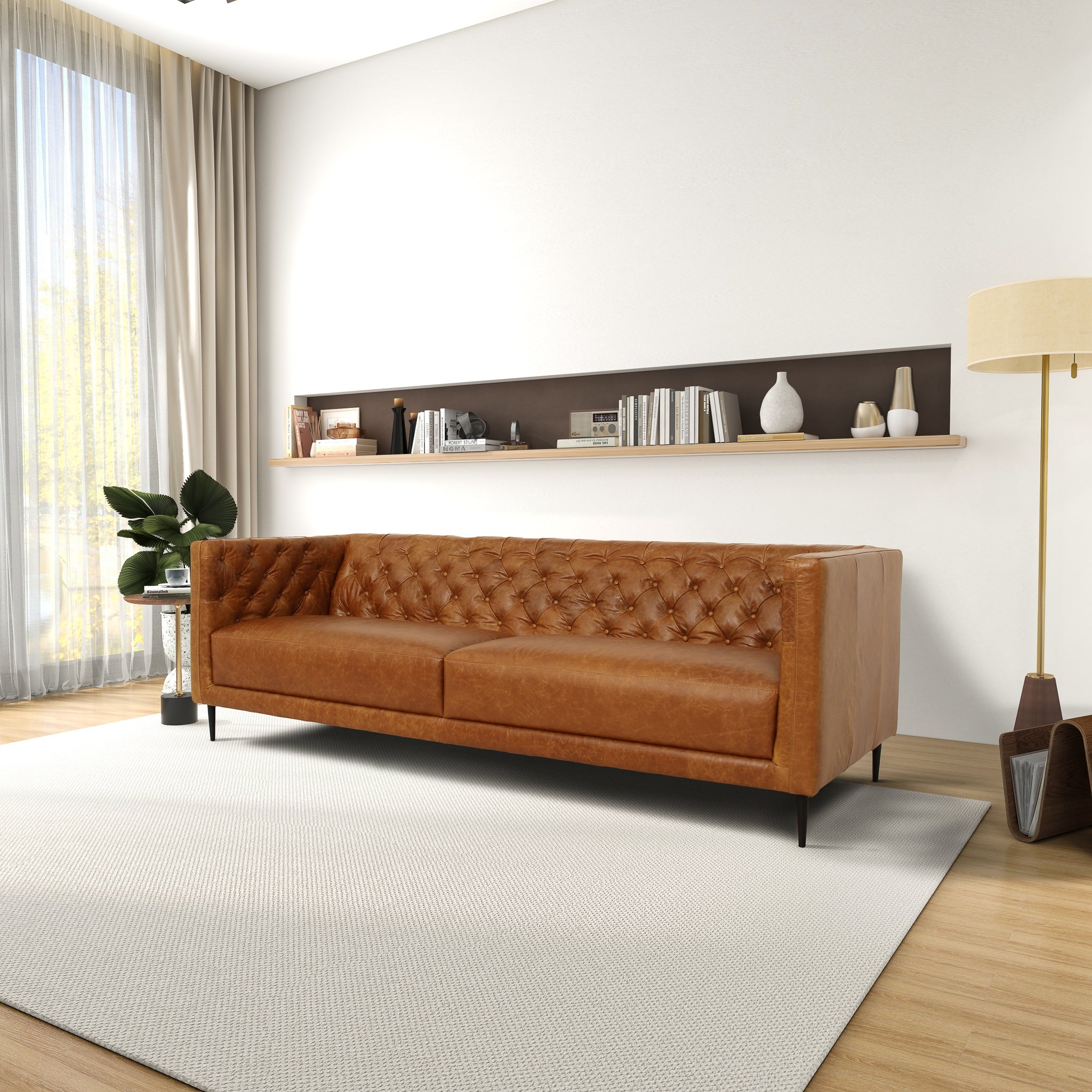 Burrow Leather Sofa - New York Modern Furniture