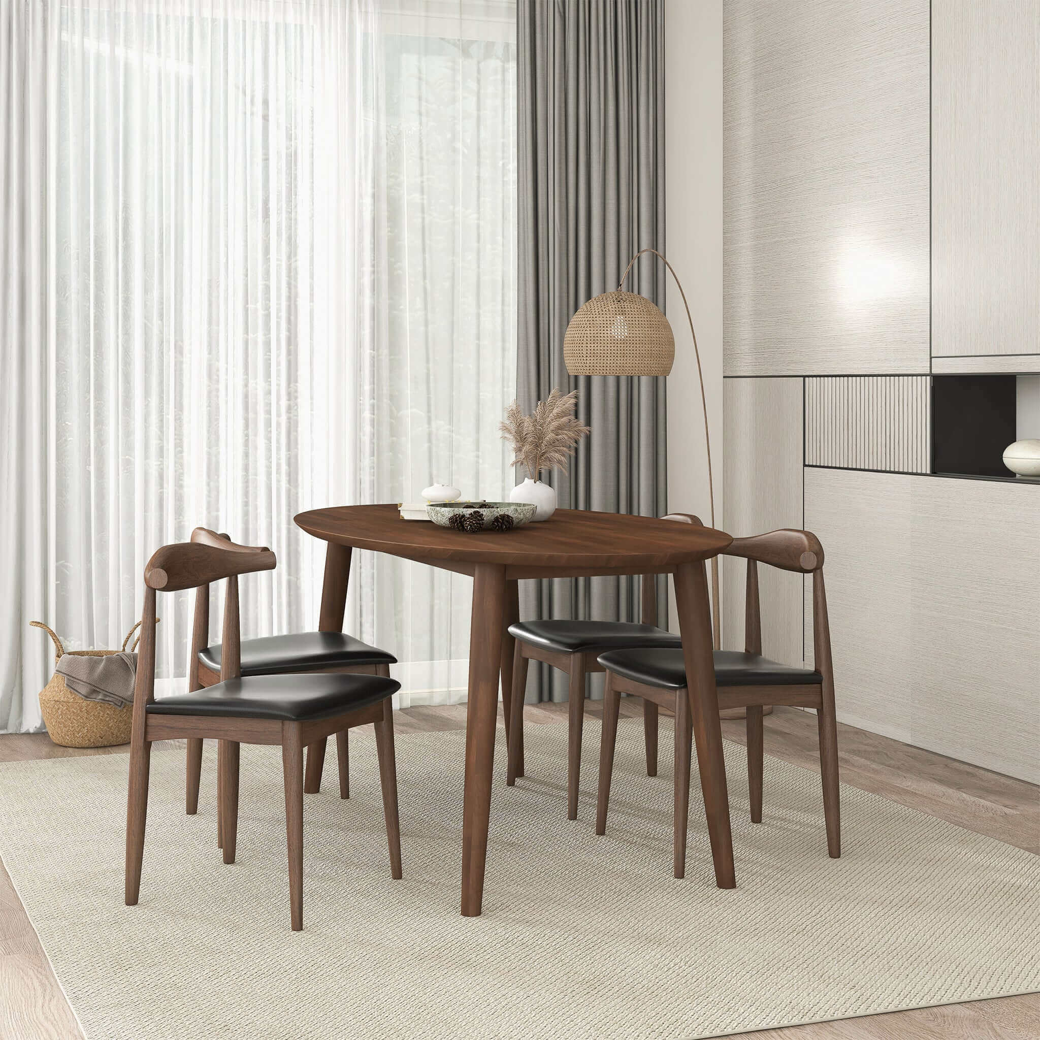 Cartigan Black Vegan Leather Dining Chair - New York Modern Furniture