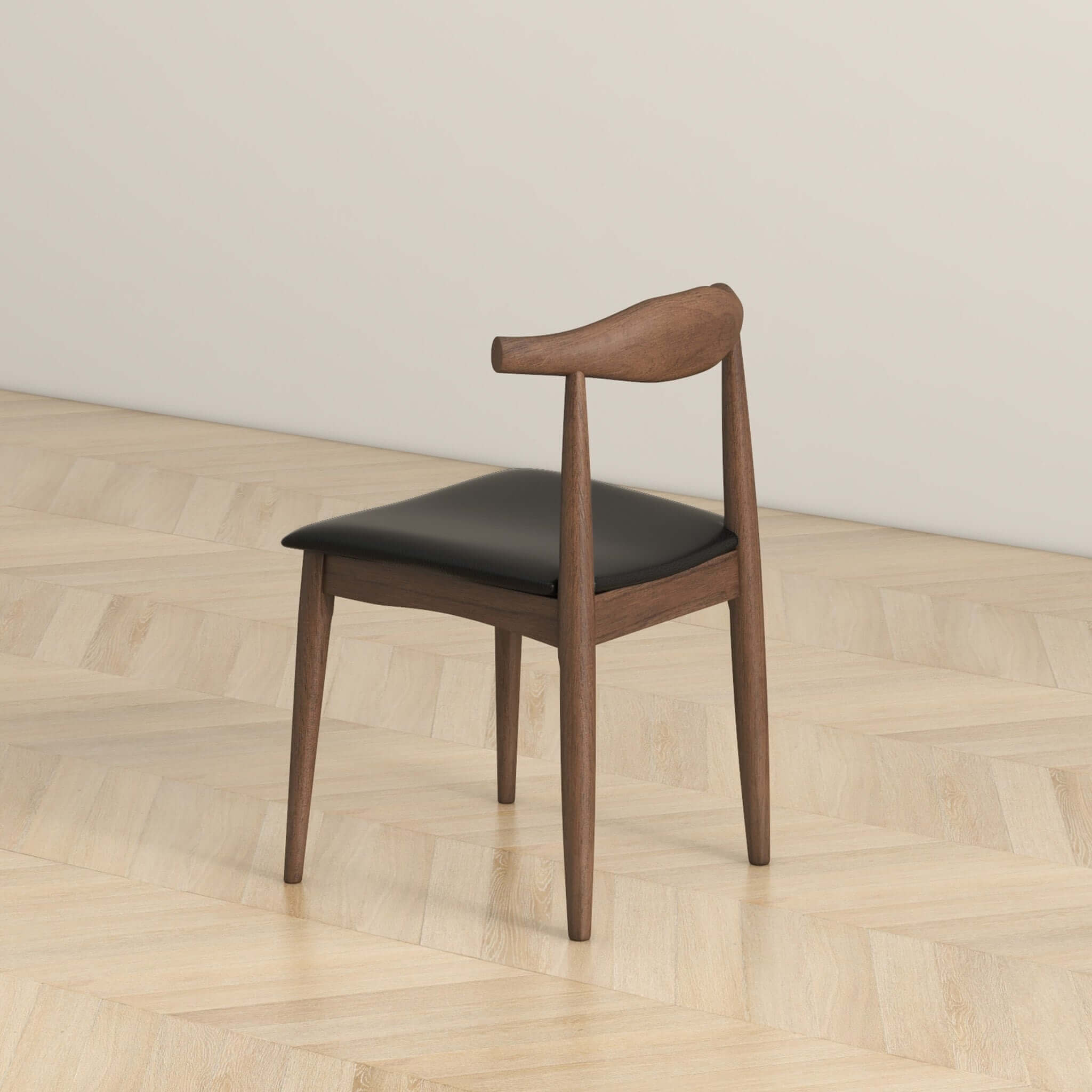 Cartigan Black Vegan Leather Dining Chair - New York Modern Furniture