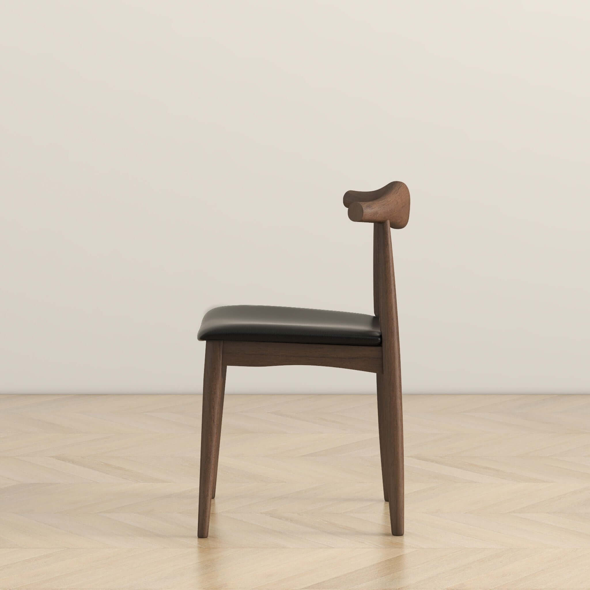 Cartigan Black Vegan Leather Dining Chair - New York Modern Furniture