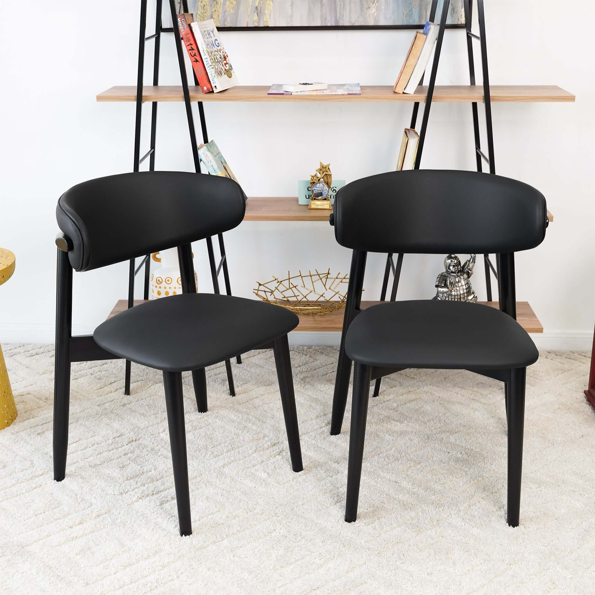 Crown Leather Dining Chair (Set of 2)