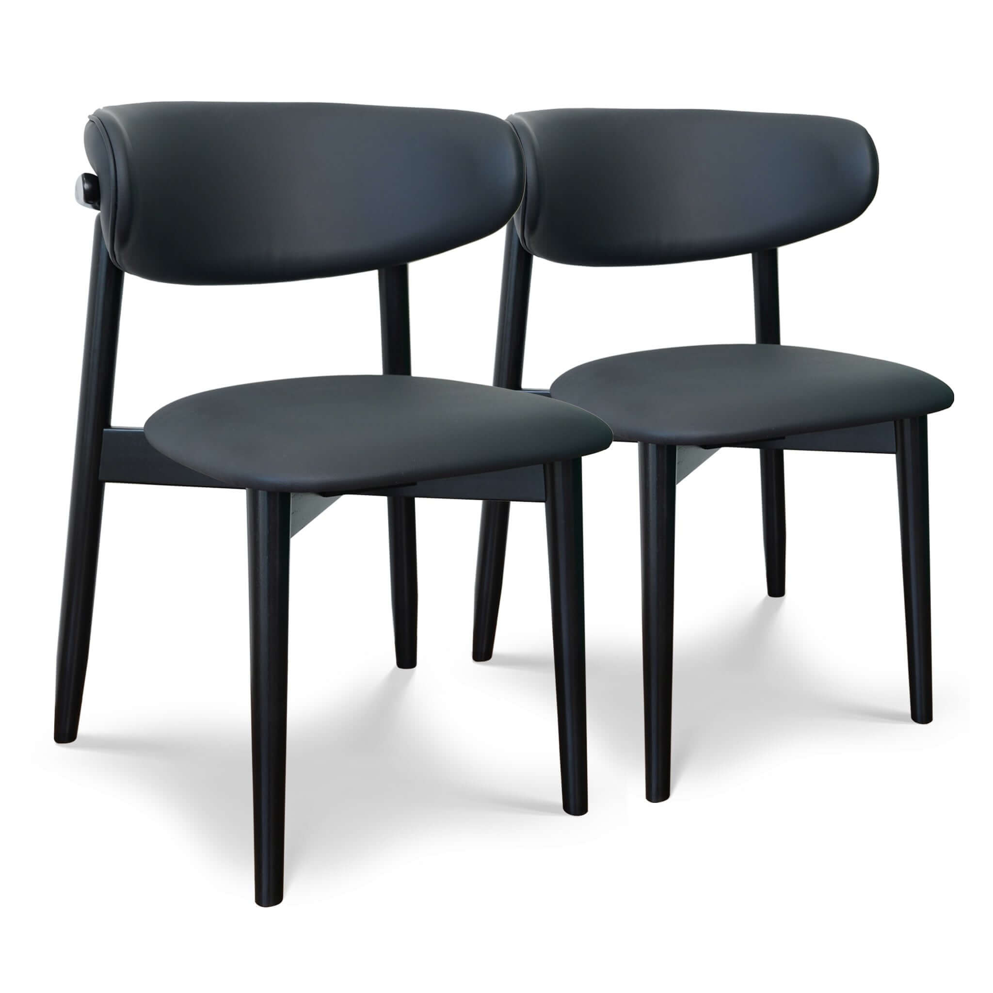 Crown Leather Dining Chair (Set of 2)
