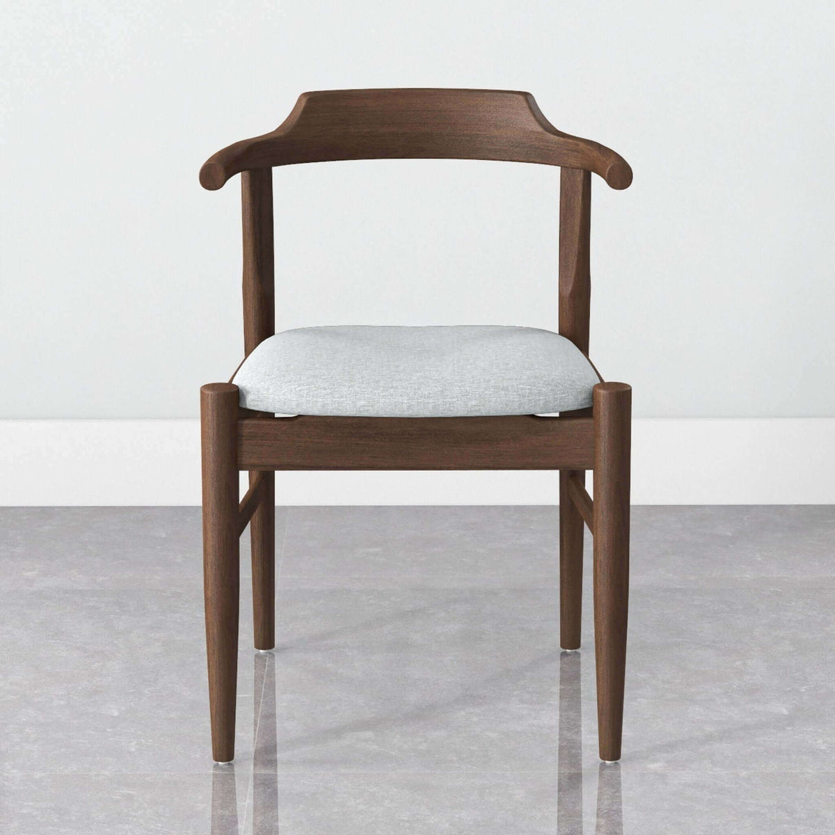 Ericsson Mid-Century Modern Linen Fabric Dining Chair