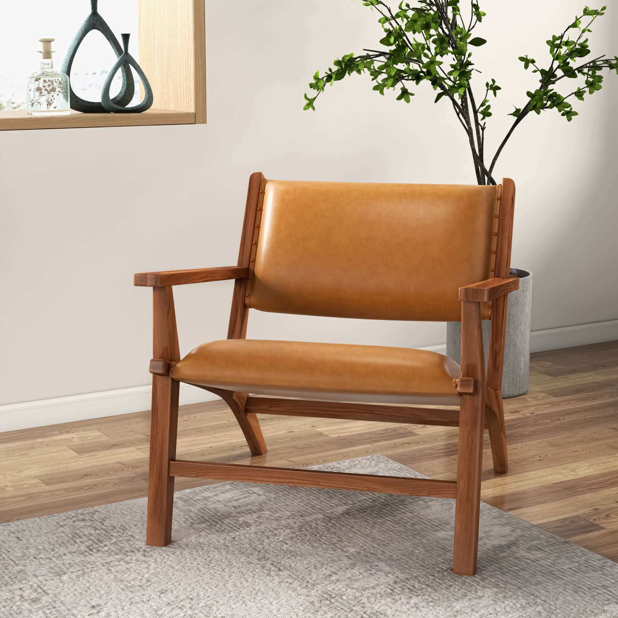 Erin Leather Lounge Chair - New York Modern Furniture