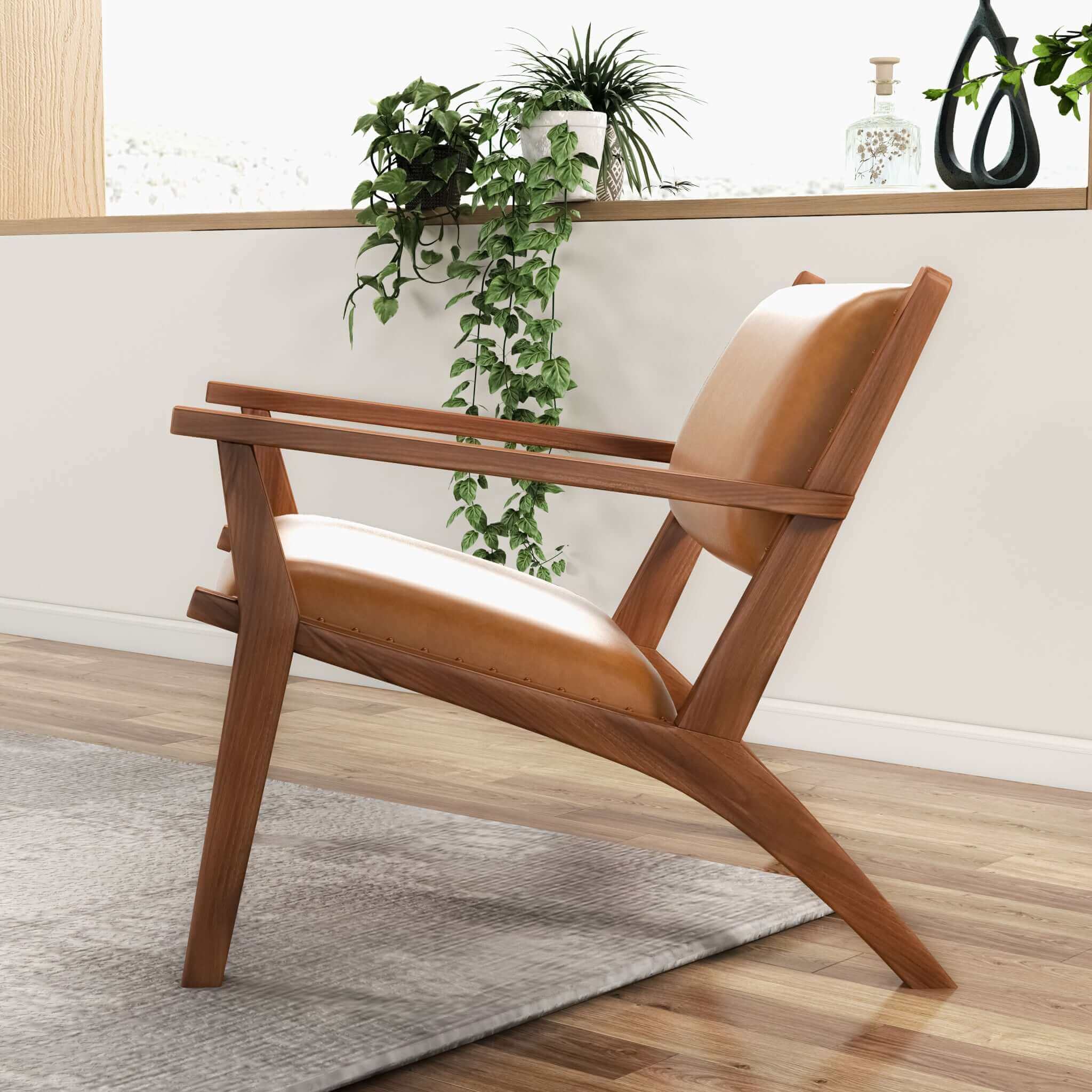 Erin Leather Lounge Chair