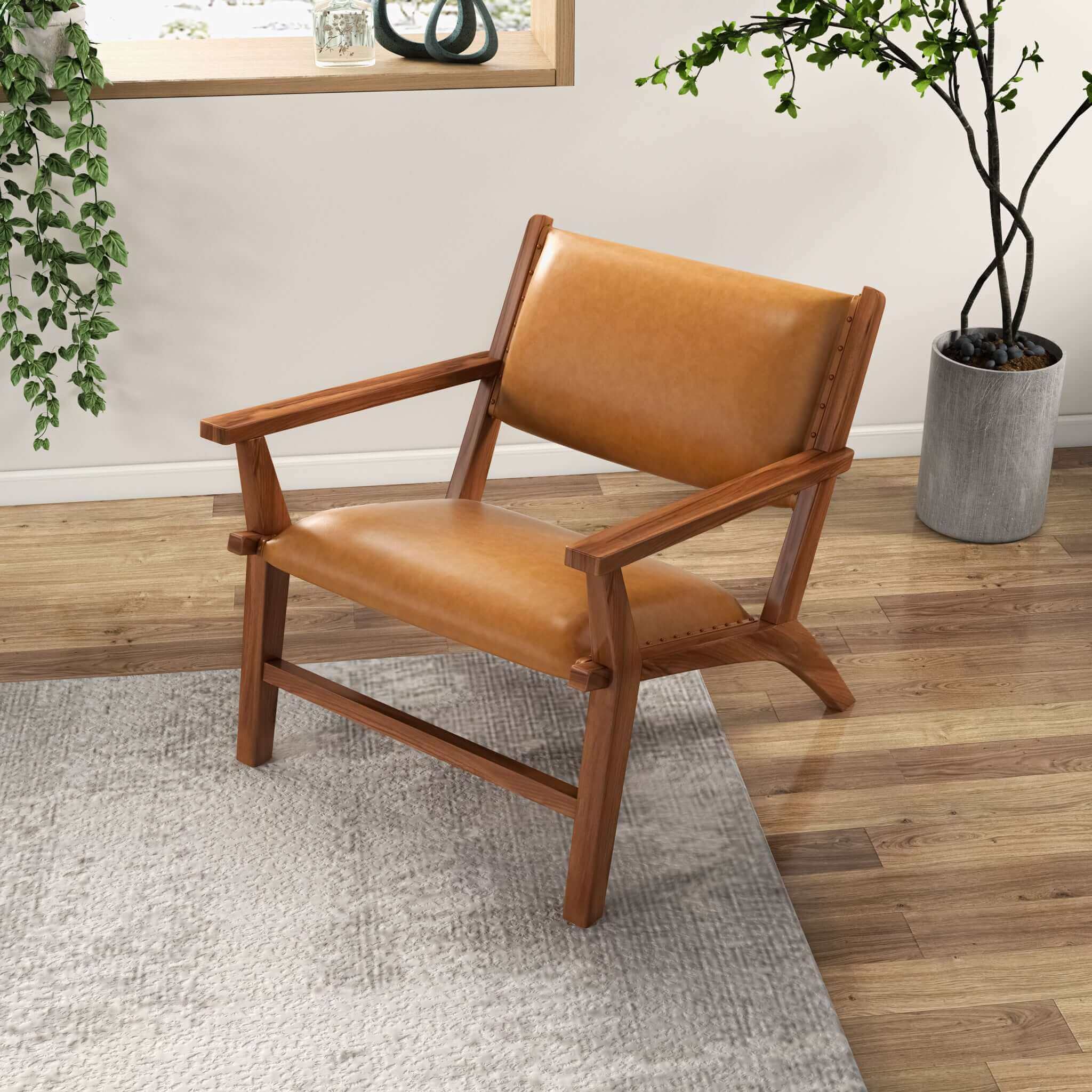 Erin Leather Lounge Chair - New York Modern Furniture