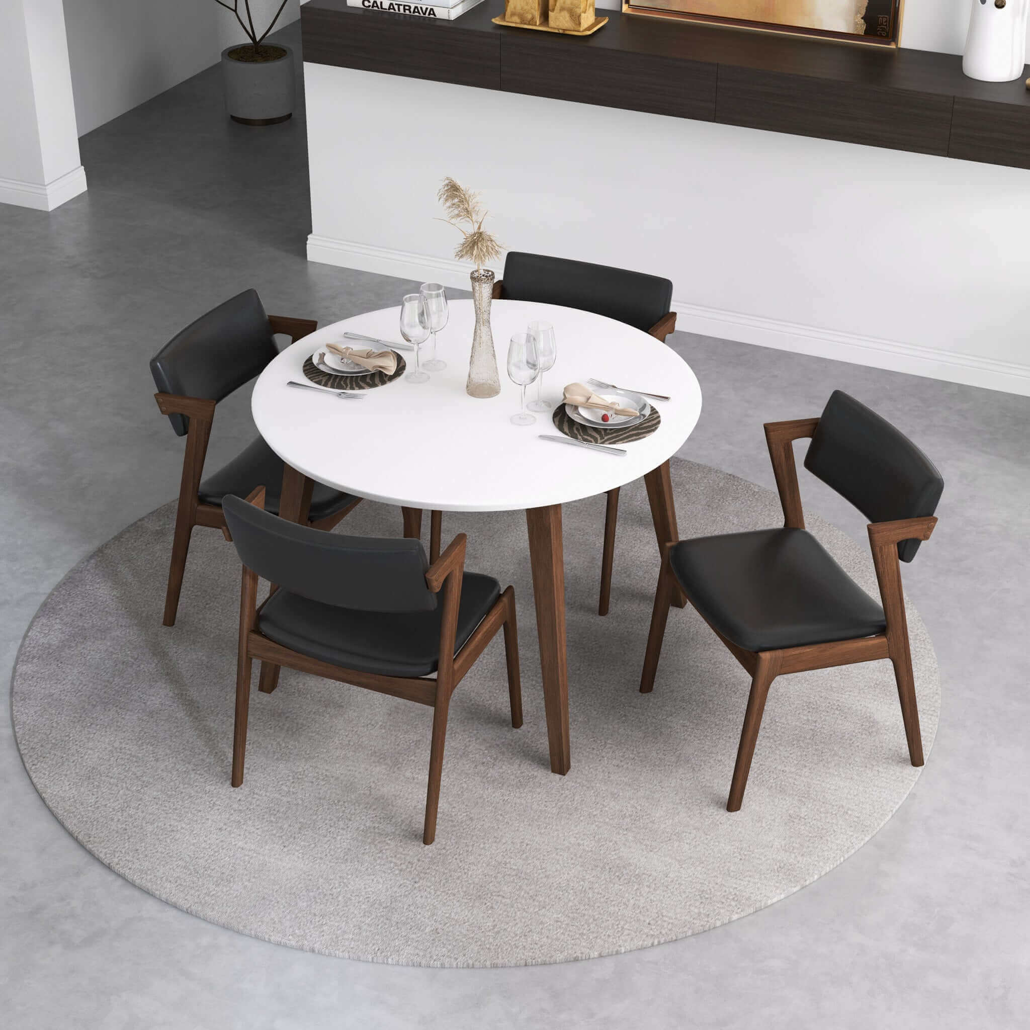 Essex Leather Dining Chair - New York Modern Furniture