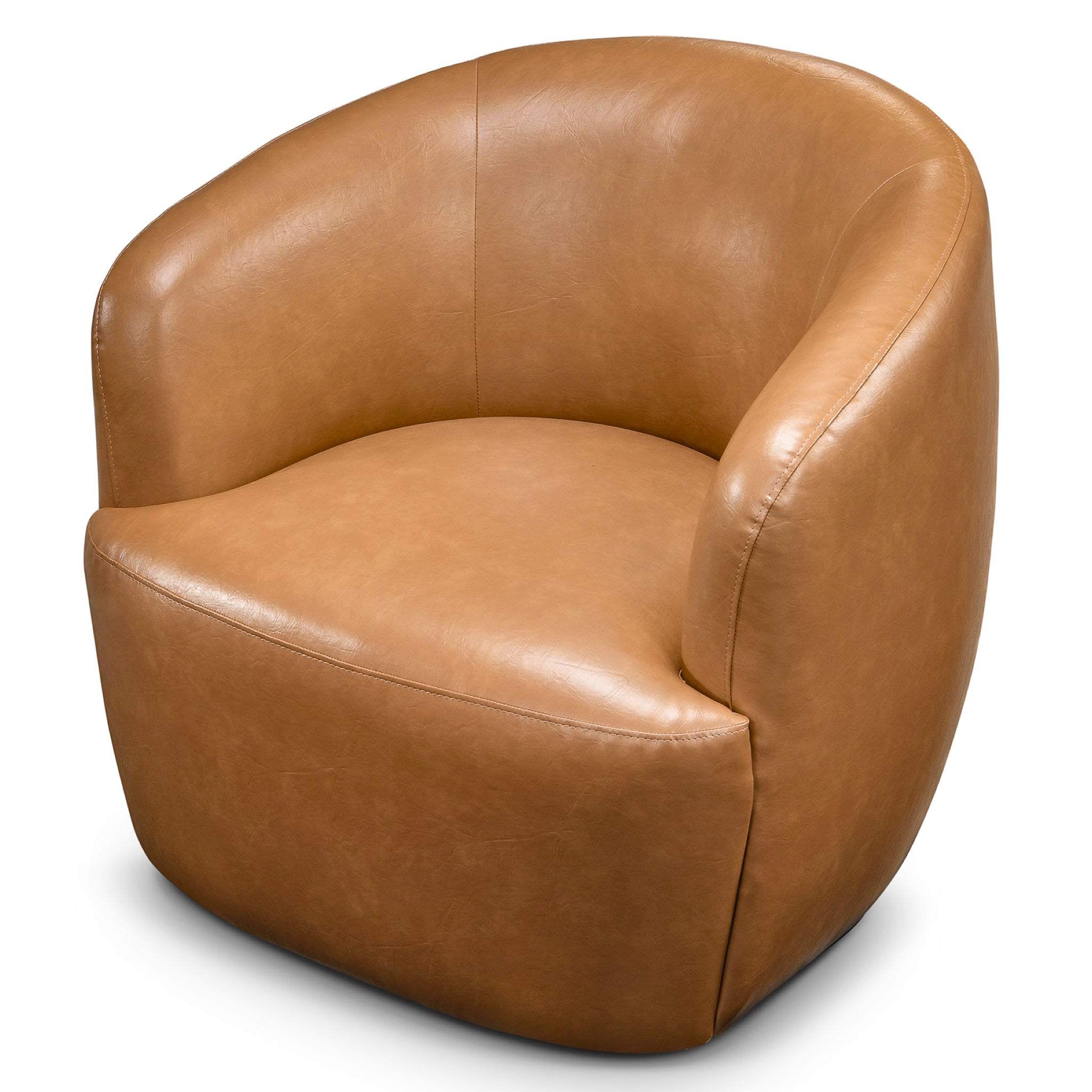 Fitz Vegan Leather Swivel Chair - New York Modern Furniture