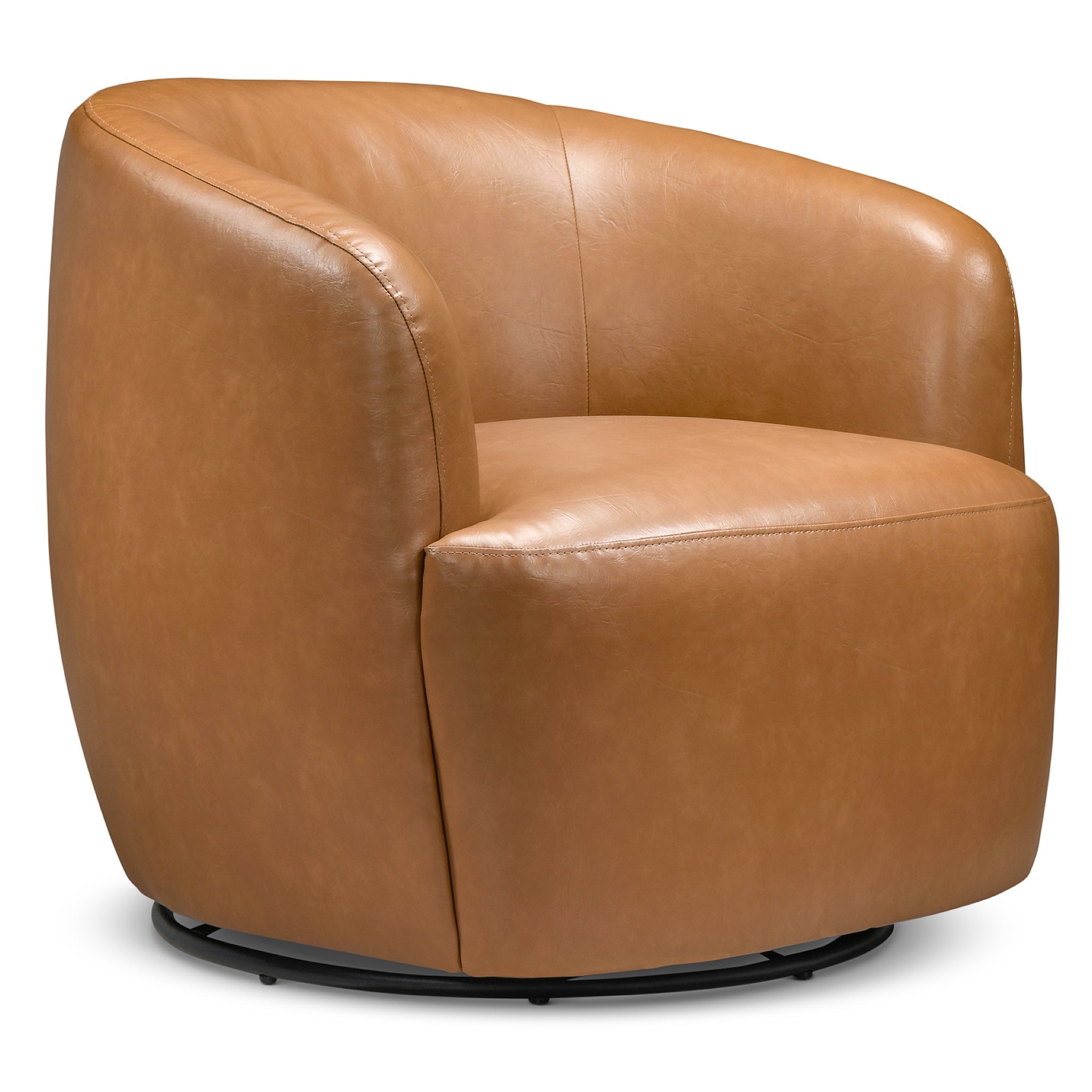 Fitz Vegan Leather Swivel Chair - New York Modern Furniture