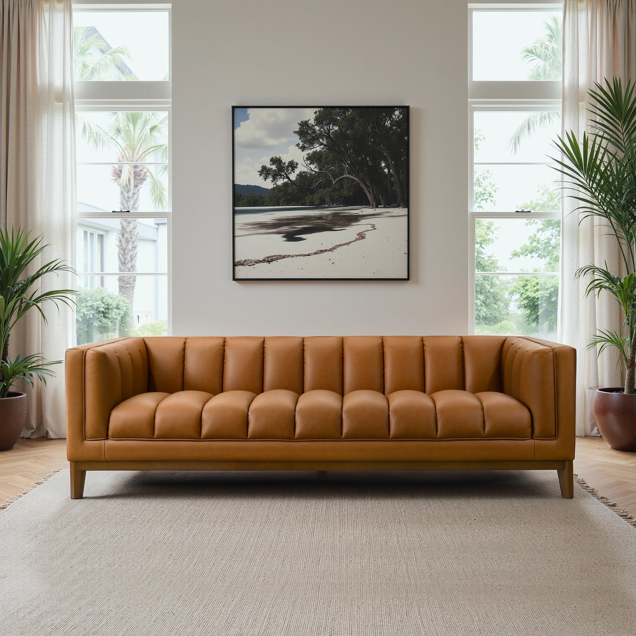 Greenpoint Vegan Leather Sofa