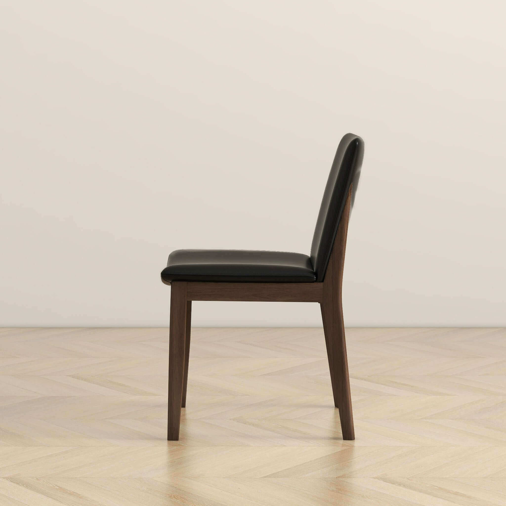 Hamilton Black Vegan Leather Dining Chair (Set of 2)