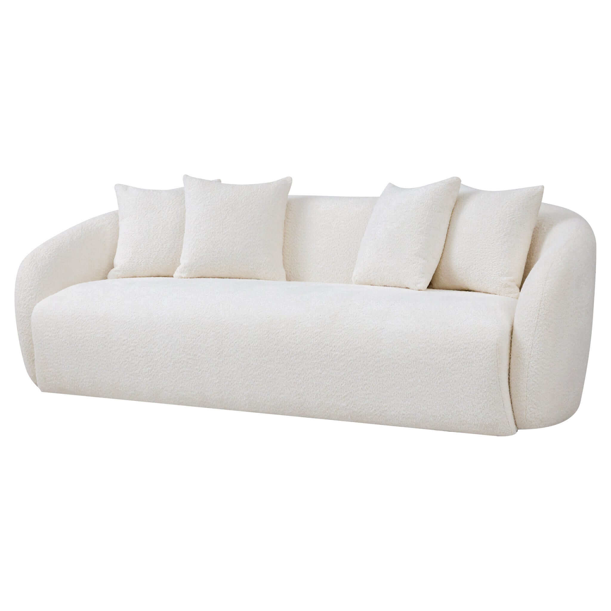 Harlem Japandi Style Boucle Sofa - New York Modern Furniture
