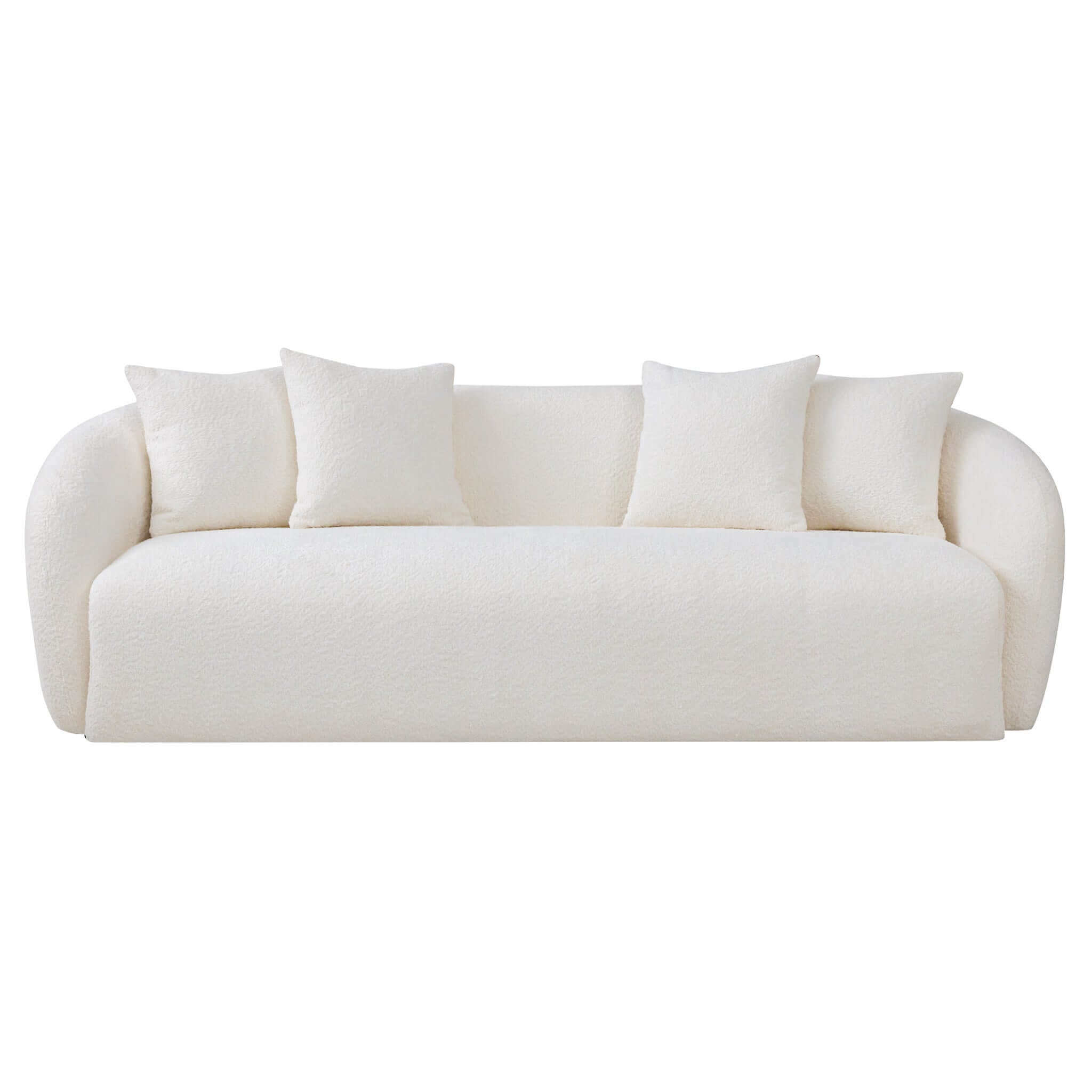 Harlem Japandi Style Boucle Sofa - New York Modern Furniture