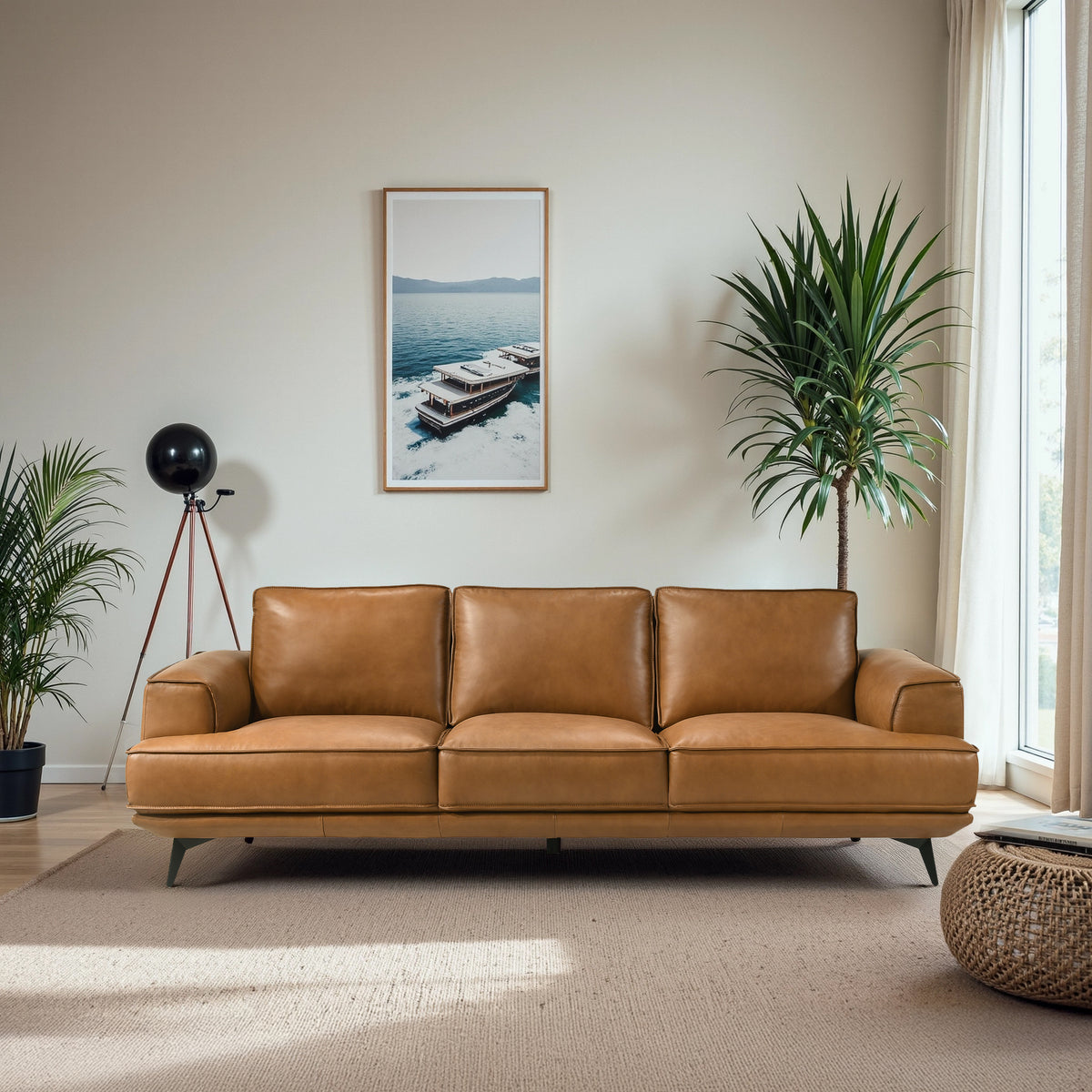 Harrison Leather Sofa - New York Modern Furniture