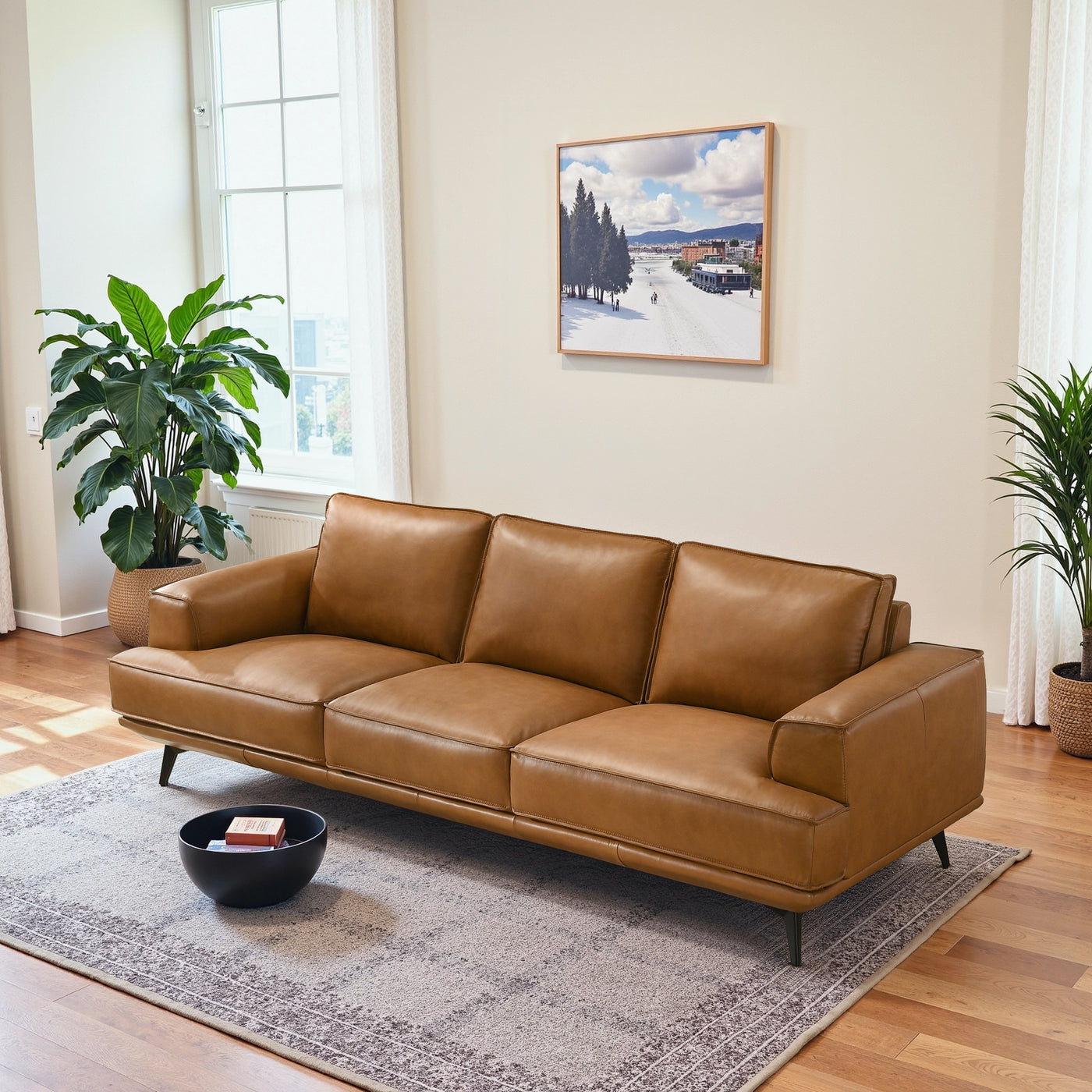 Harrison Leather Sofa - New York Modern Furniture