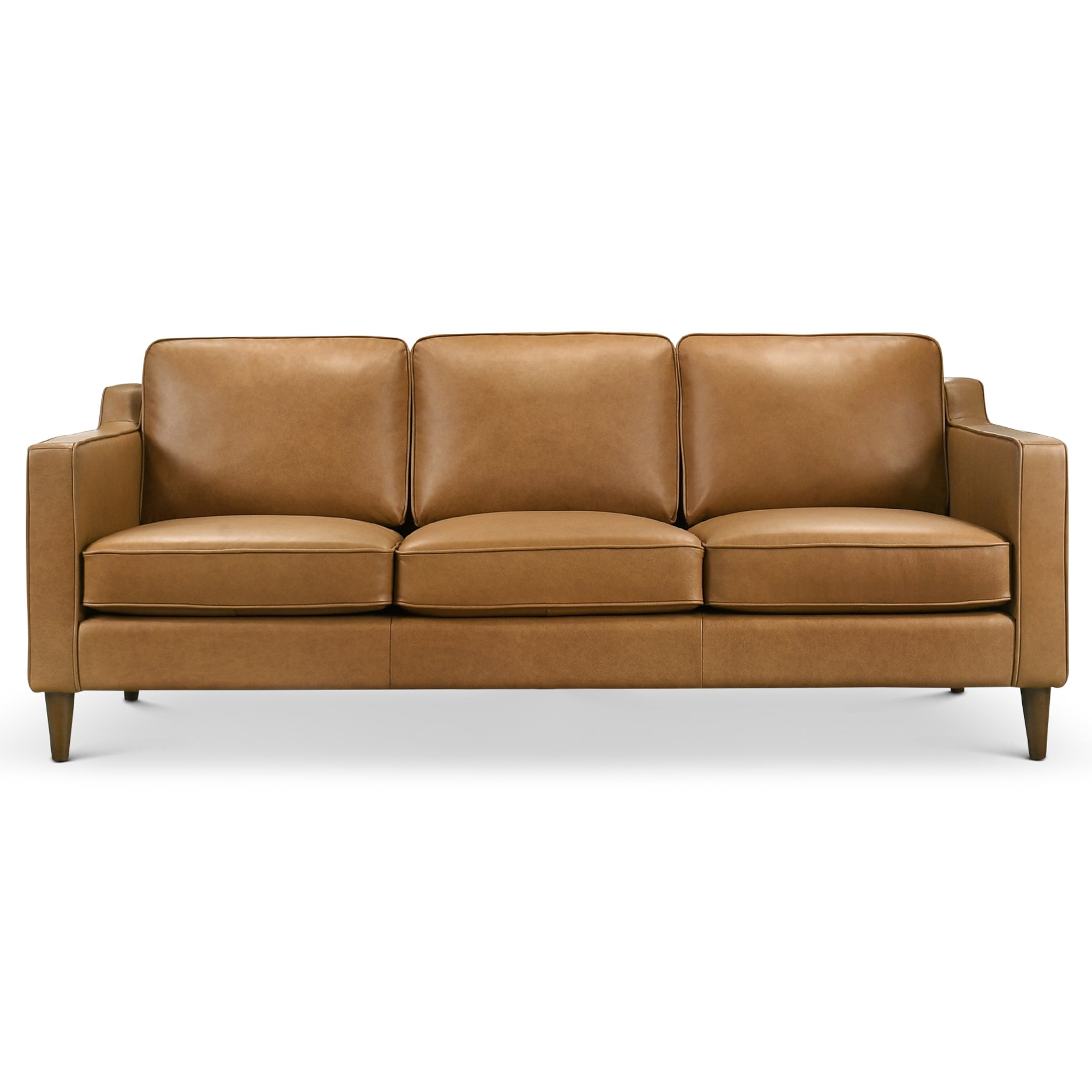 Hicks Modern Leather Sofa - New York Modern Furniture