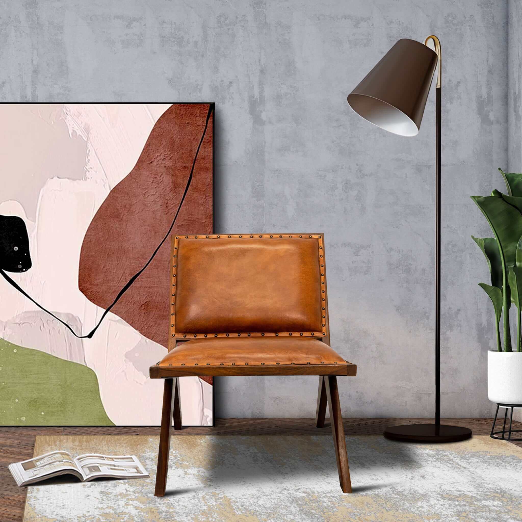 James Leather Lounge Chair - New York Modern Furniture