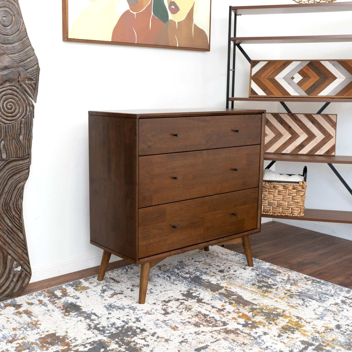 Luca Mid-Century Modern Solid Wood Dresser | New York Modern Furniture