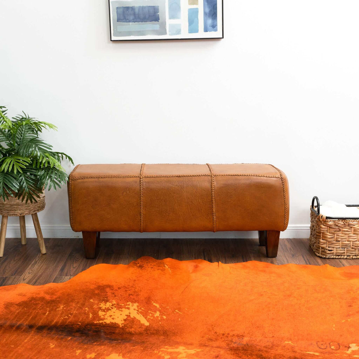 Lyle Leather Bench - New York Modern Furniture