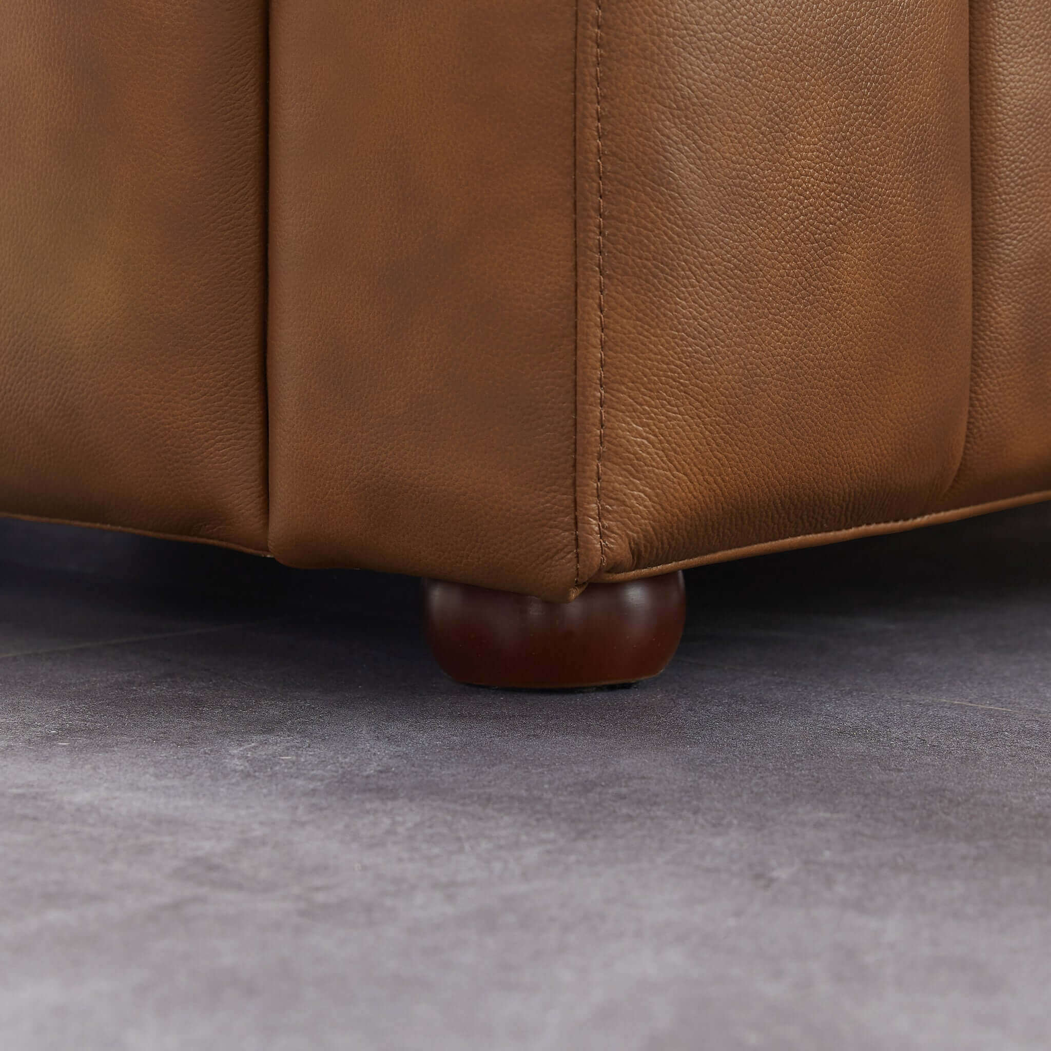 Macosa Cognac Leather Sofa