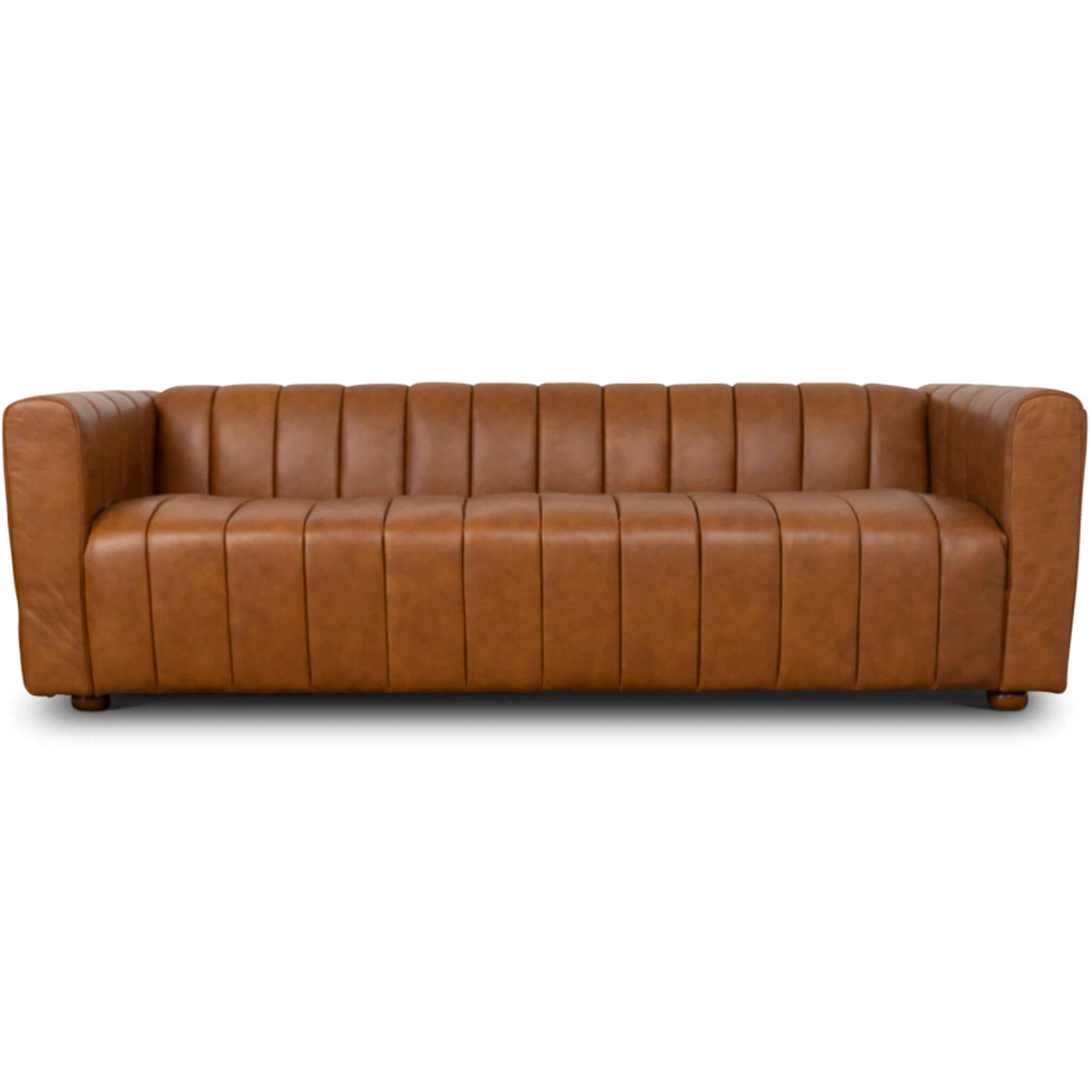 Macosa Cognac Leather Sofa