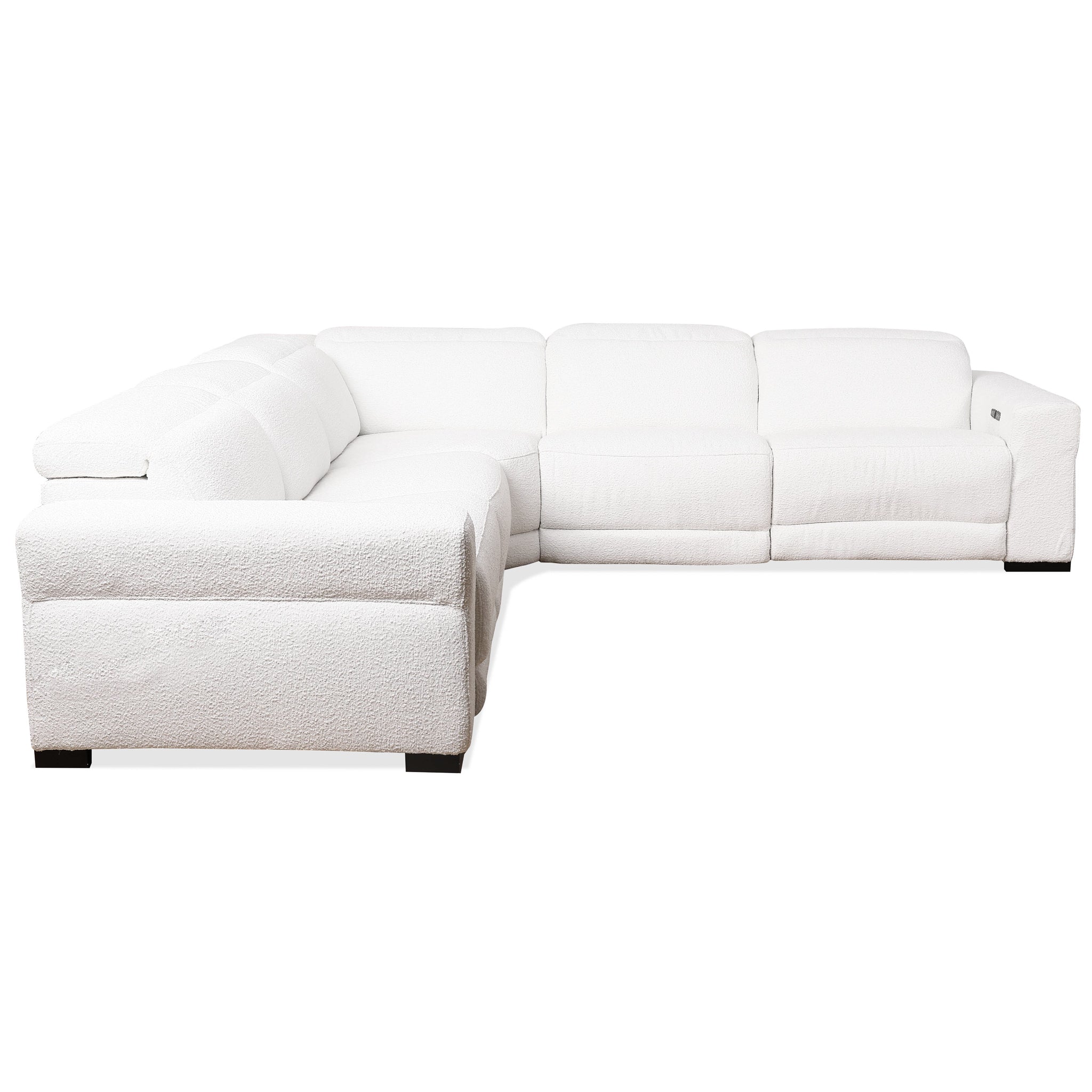 Monroe Boucle Reclining Sectional Sofa - New York Modern Furniture