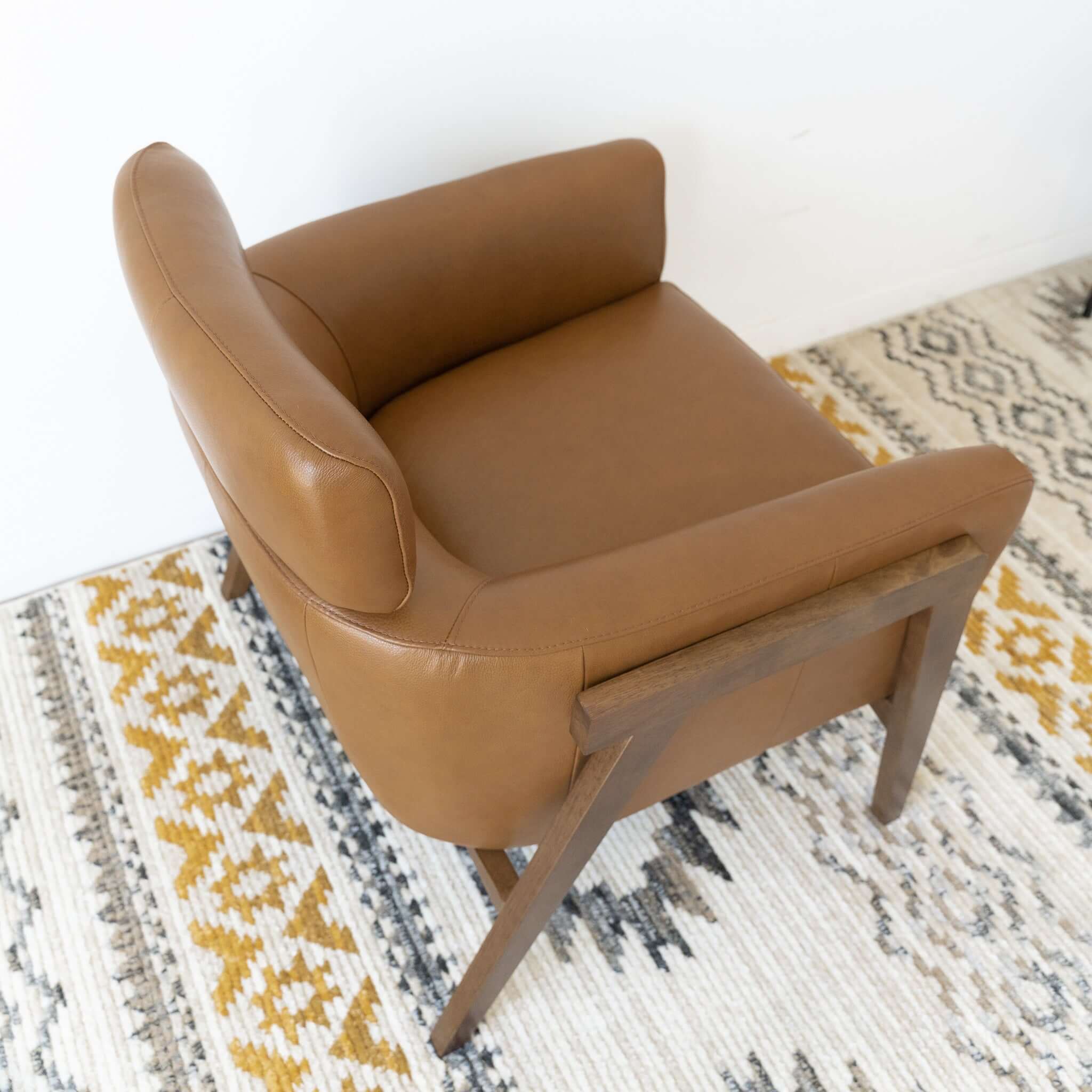 Nord Tan Leather Lounge Chair - New York Modern Furniture
