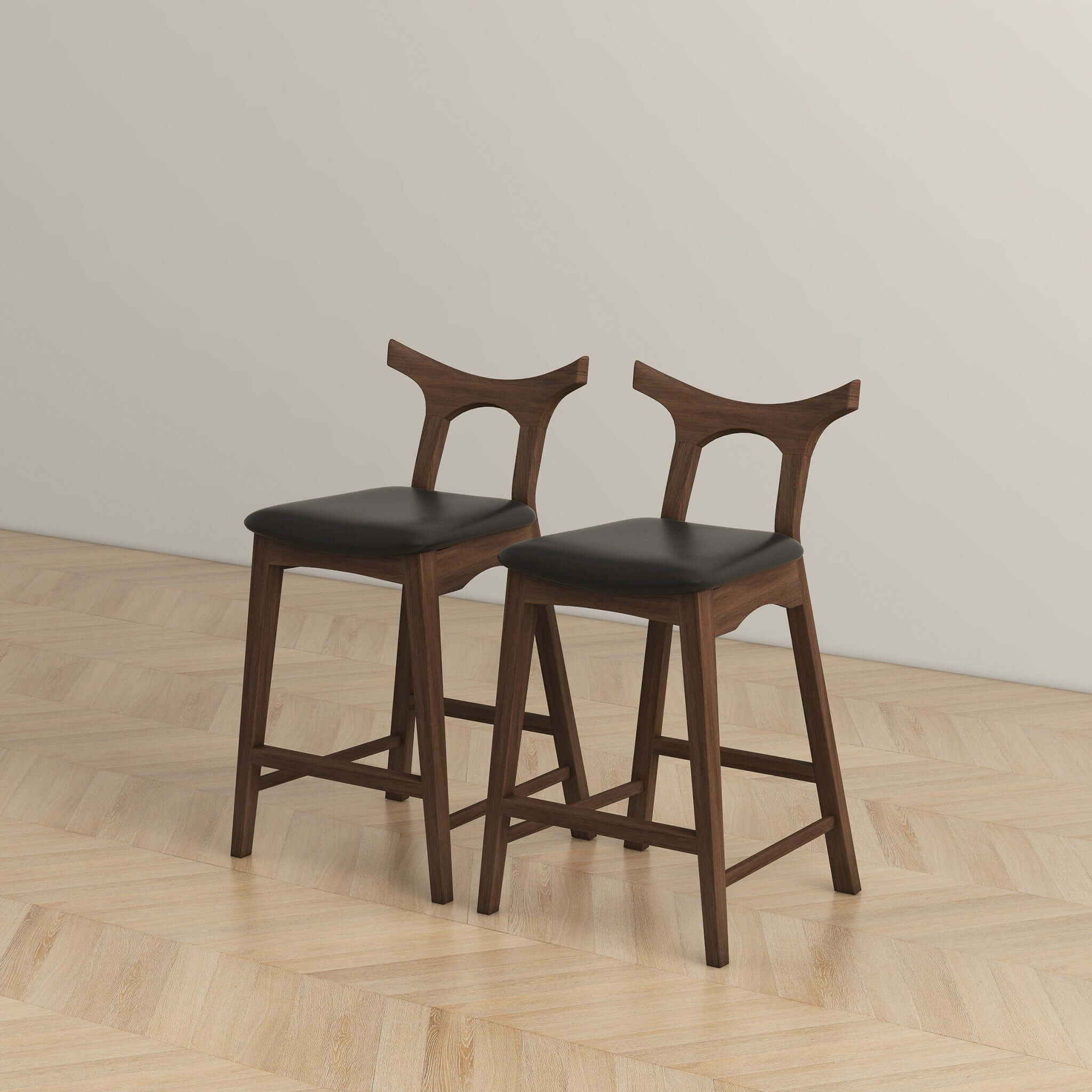 Nosh Leather Counter Chair - New York Modern Furniture