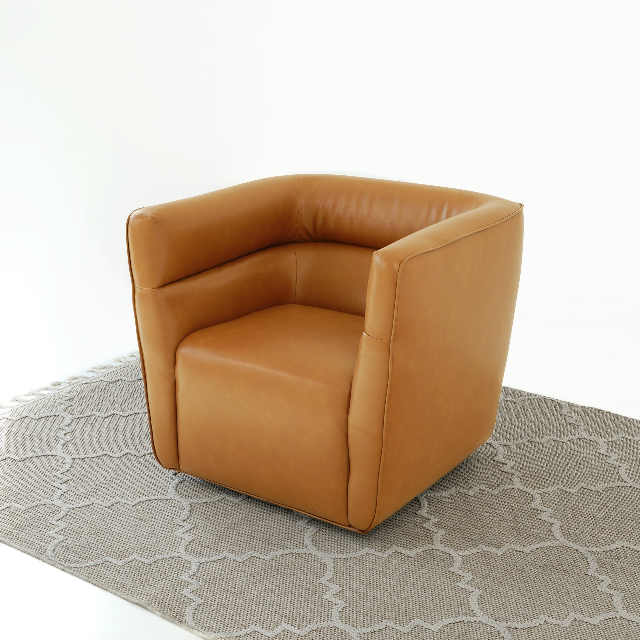 Pavilion Vegan Leather Swivel Chair - New York Modern Furniture