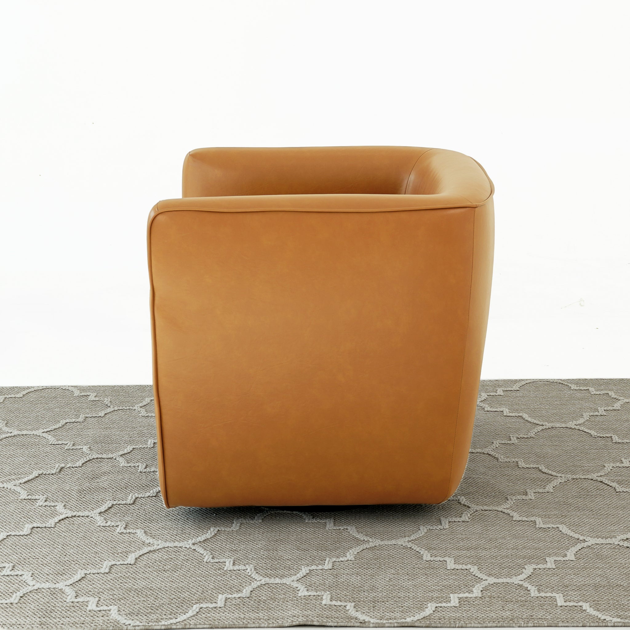 Pavilion Vegan Leather Swivel Chair - New York Modern Furniture