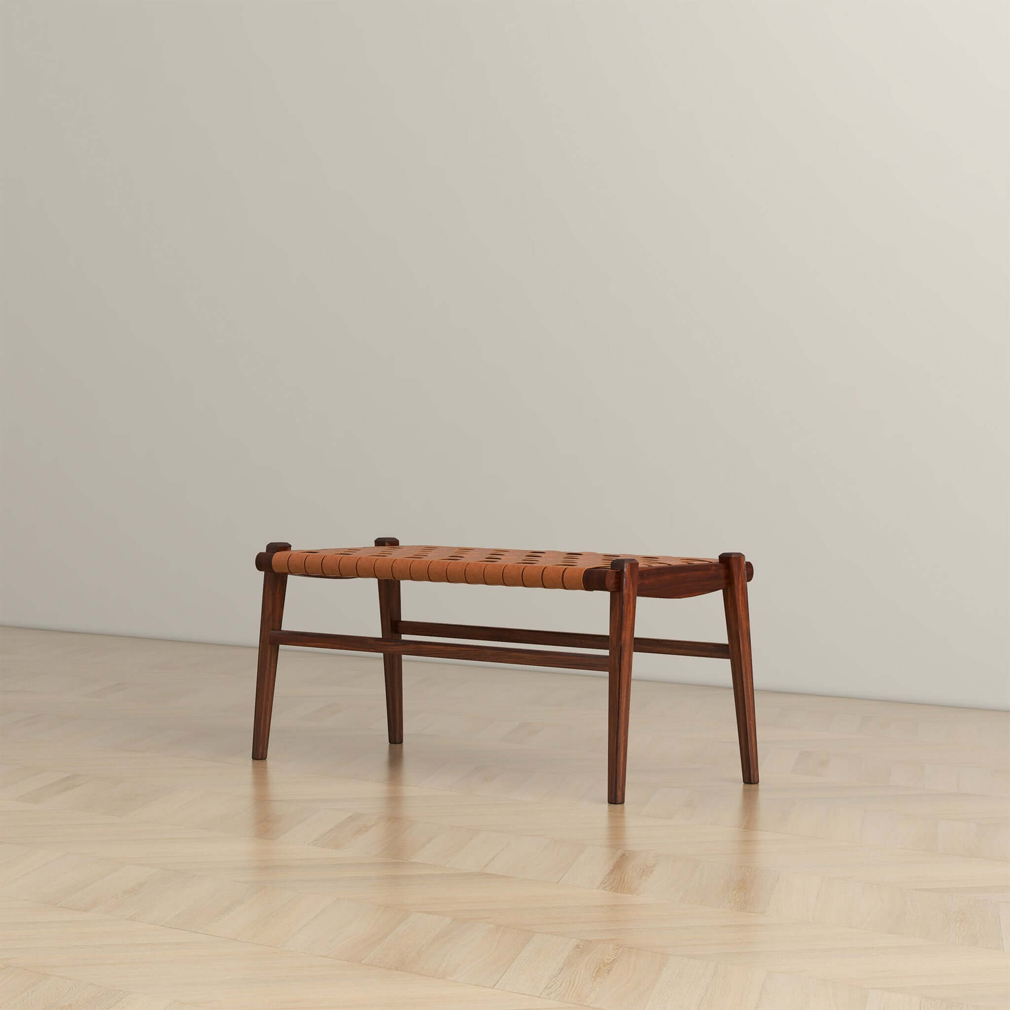 Saddle Leather Bench - New York Modern Furniture