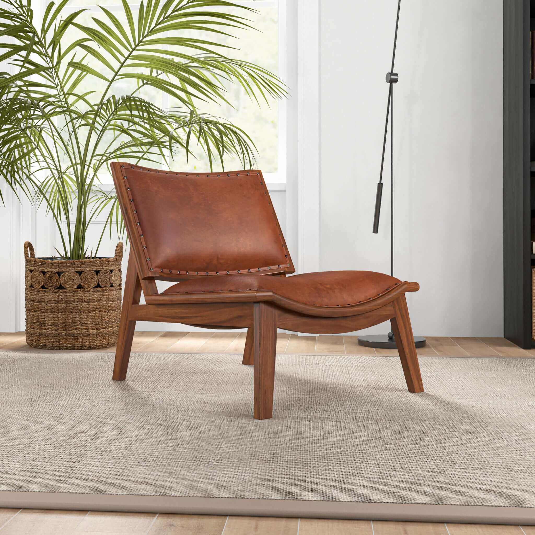 Tatte Leather Lounge Chair - New York Modern Furniture