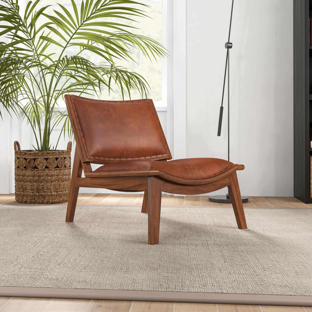 Tatte Leather Lounge Chair - New York Modern Furniture