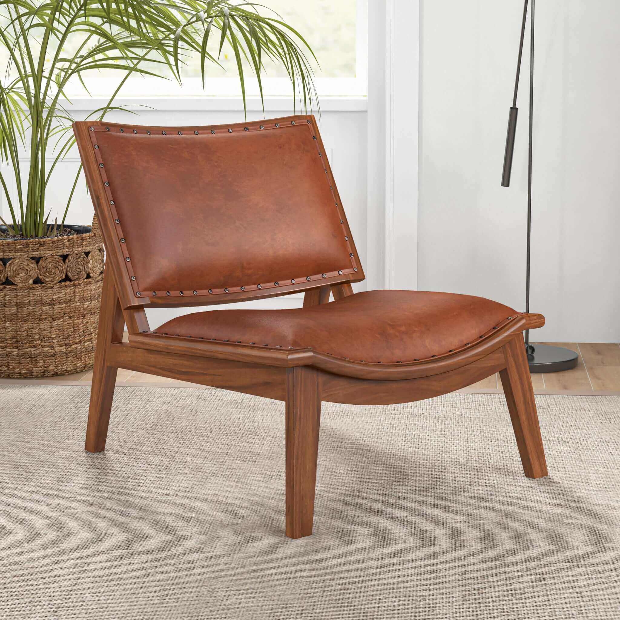 Tatte Leather Lounge Chair - New York Modern Furniture