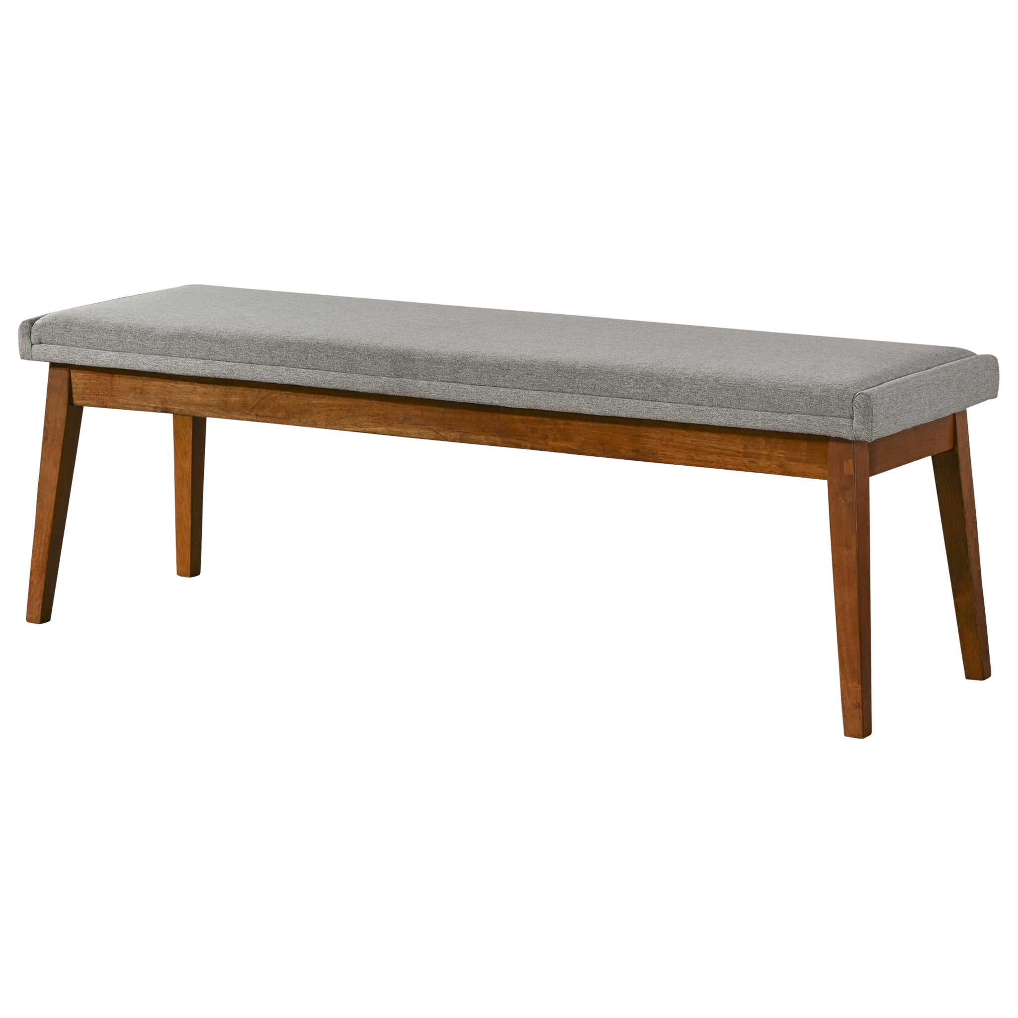 Trent Mid-Century Modern Fabric Upholstered Bench - New York Modern Furniture