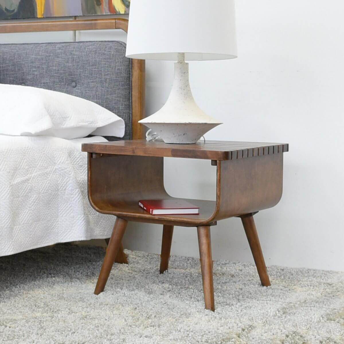 Vena Walnut End Table - New York Modern Furniture