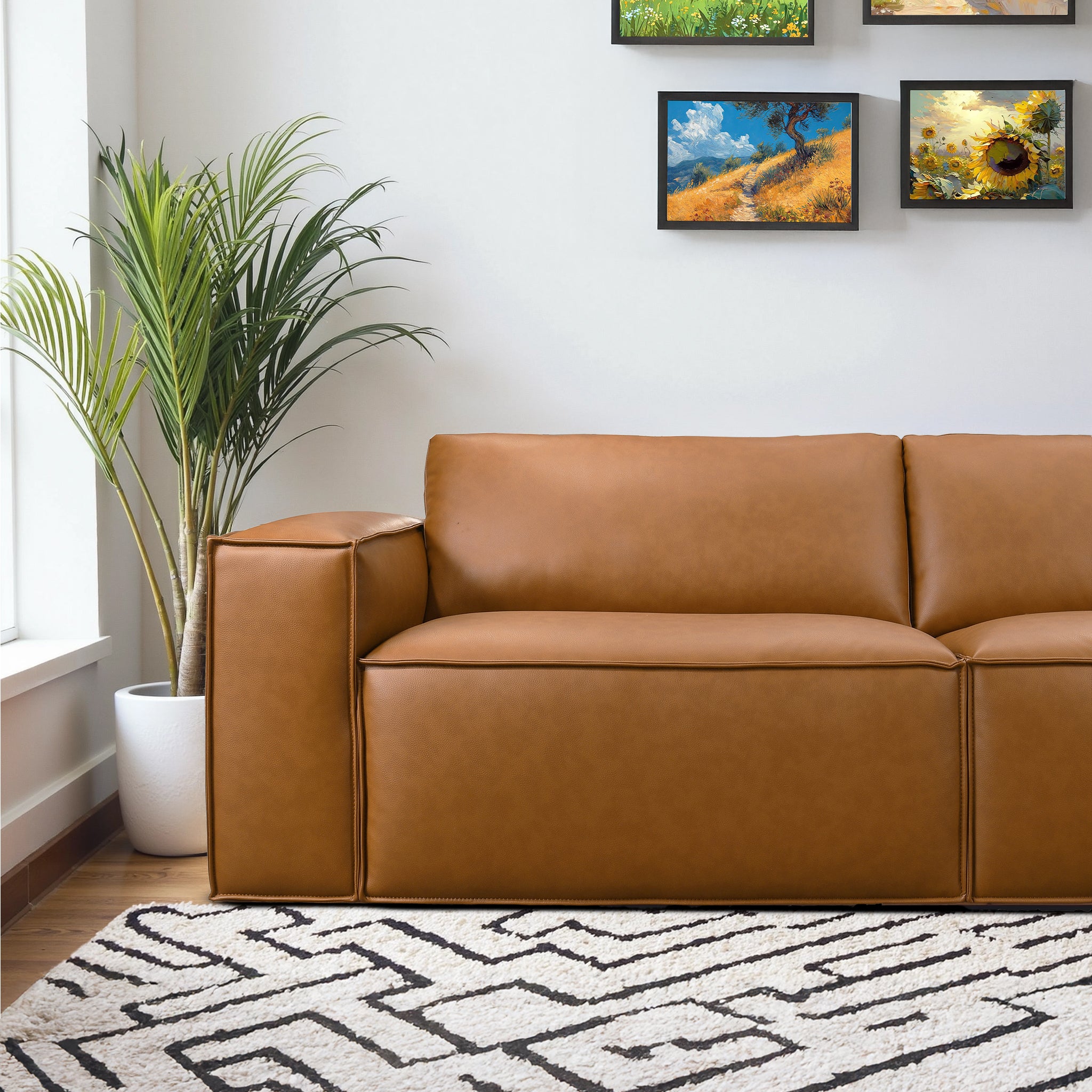 Vernon Vegan Leather Sofa - New York Modern Furniture