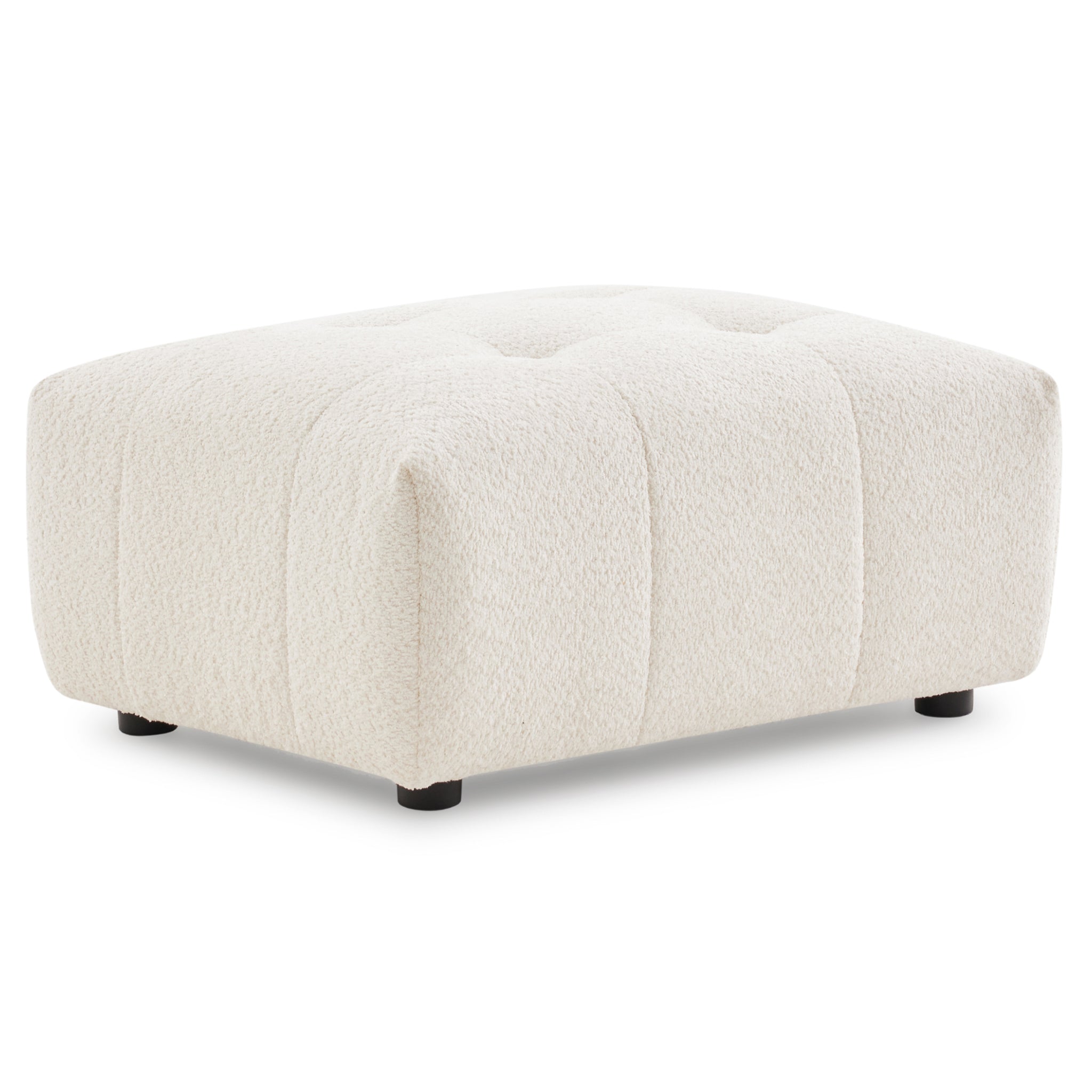Warner Boucle Ottoman - New York Modern Furniture