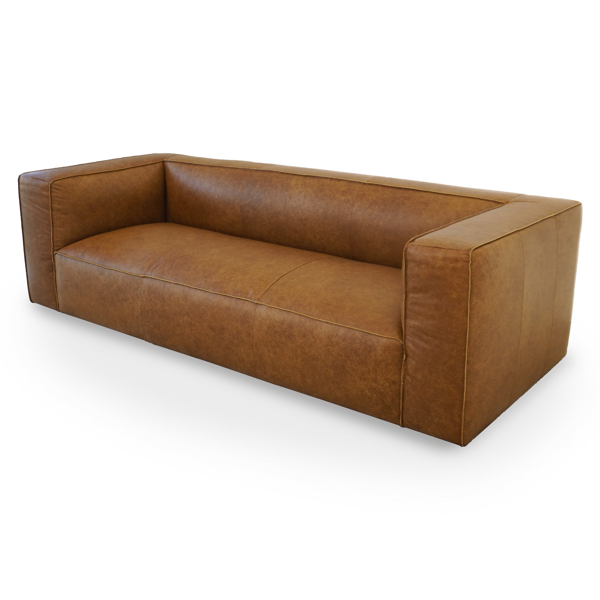 Warren Modern Luxury Genuine Leather Couch - New York Modern Furniture