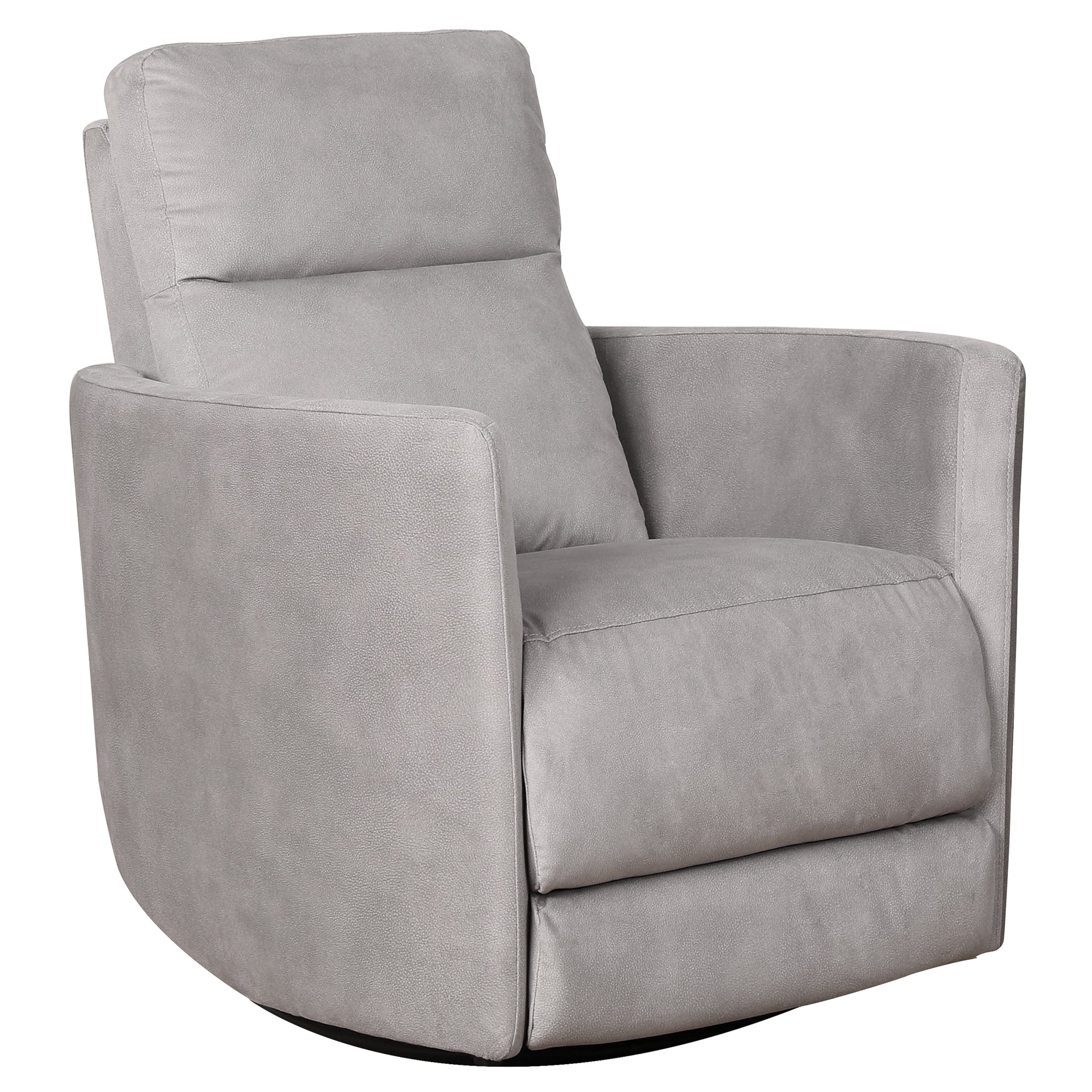 Garnet Suede Swivel Glider Recliner Chair