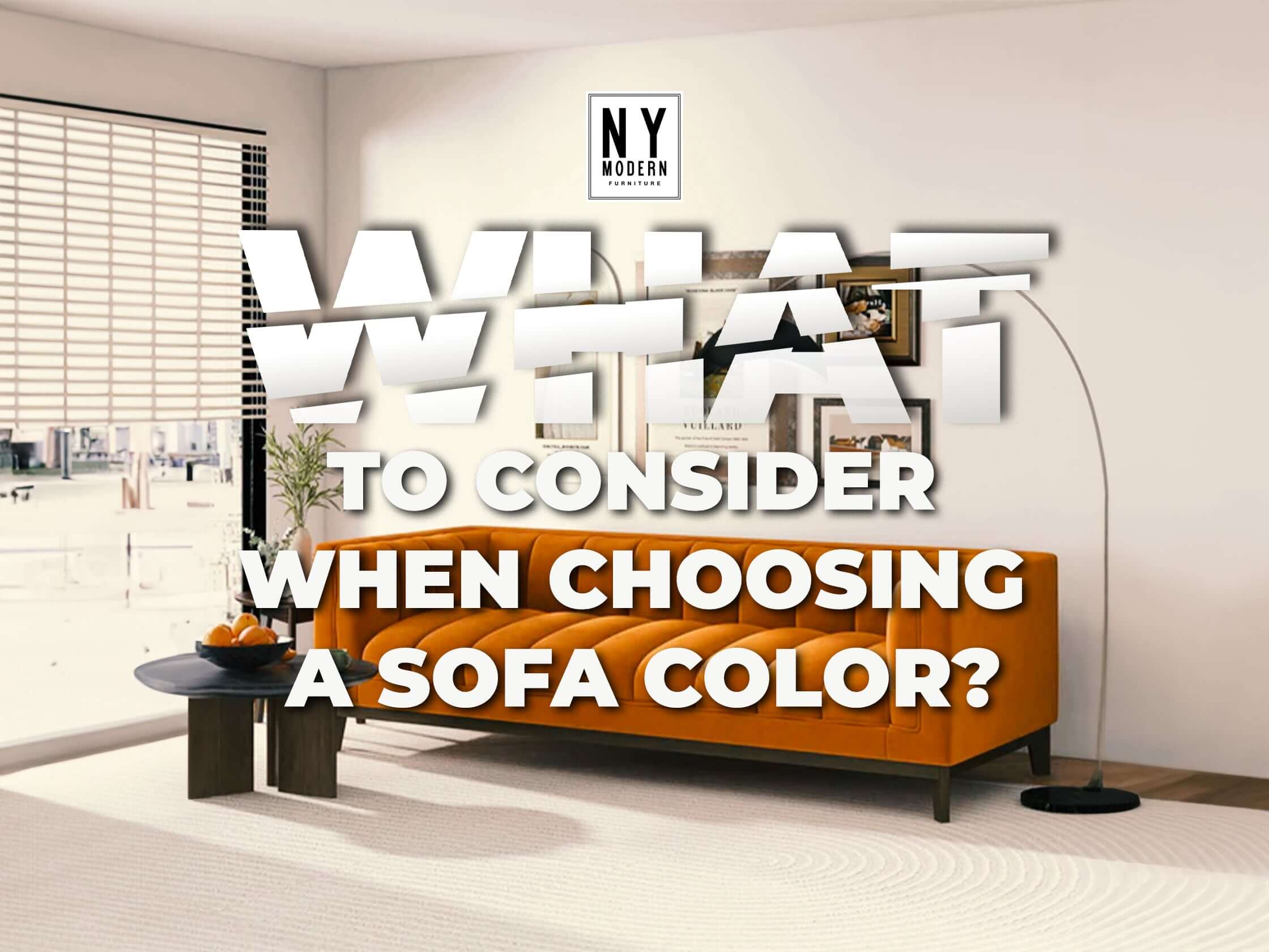 What to Consider When Choosing a Sofa Color?