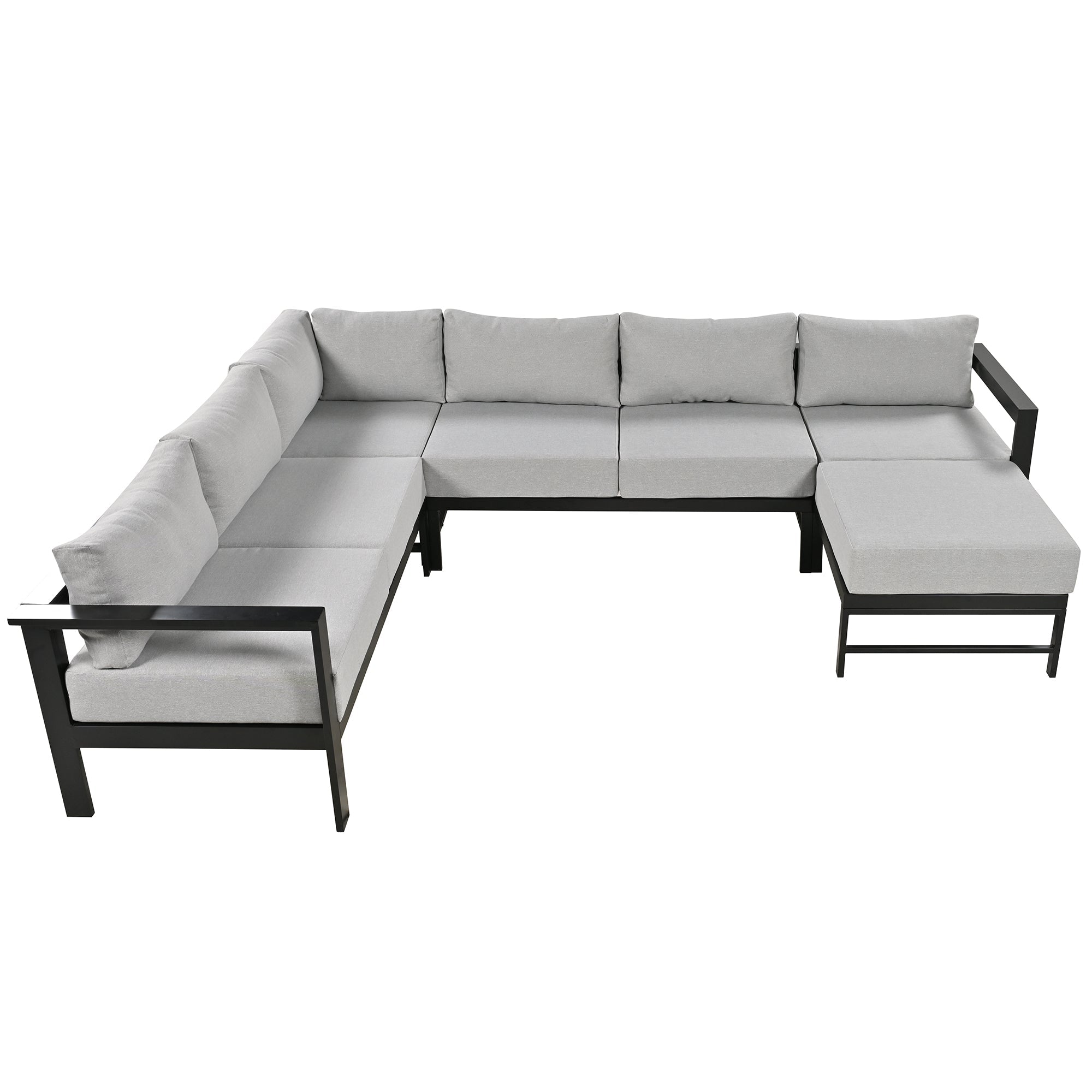 U-Style Outdoor U-Shaped Sectional Cushioned Seating
