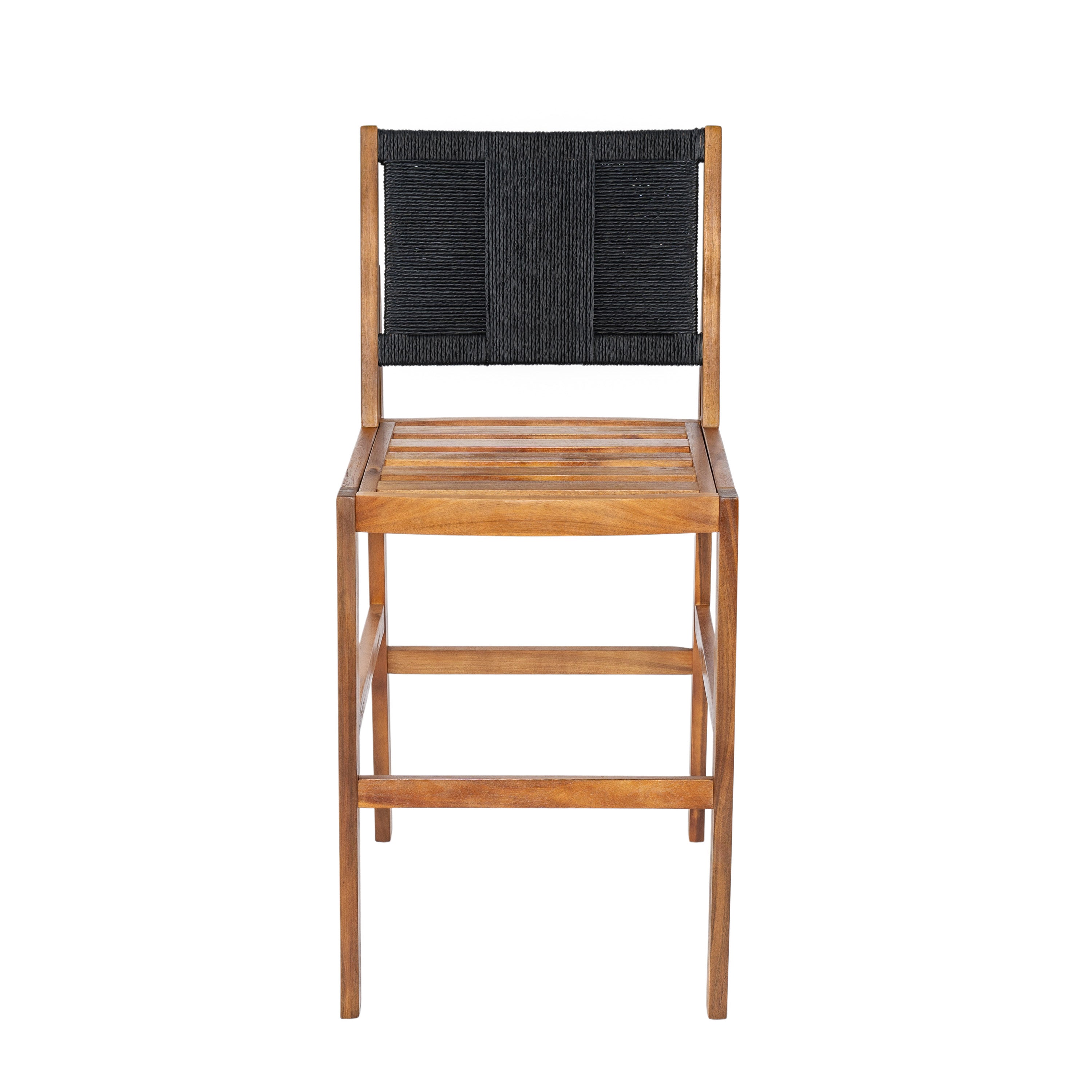 Outdoor Bar Stool Cushioned Seating - Teak