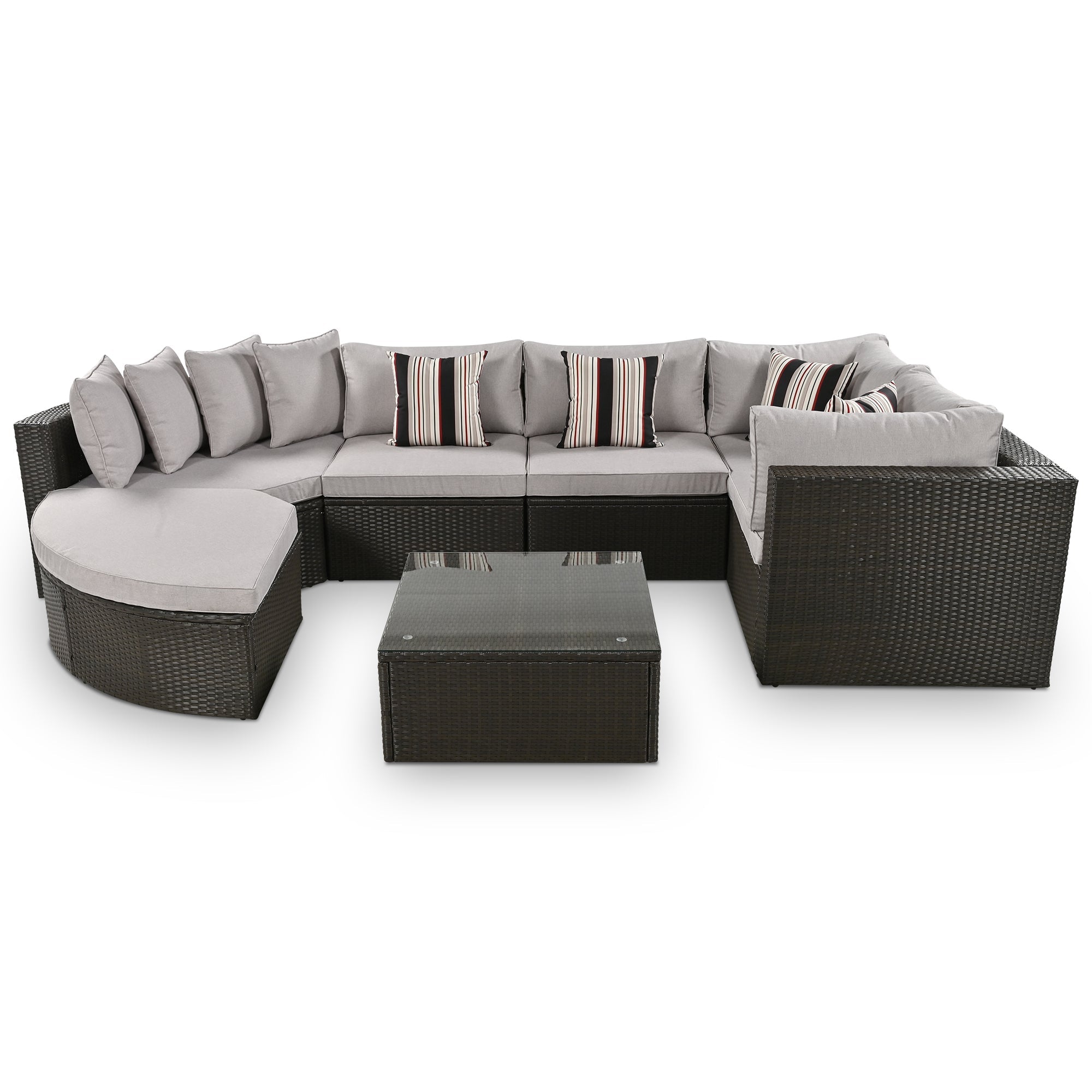 Go Outdoor Chaise Lounge Rattan Frame - Brown