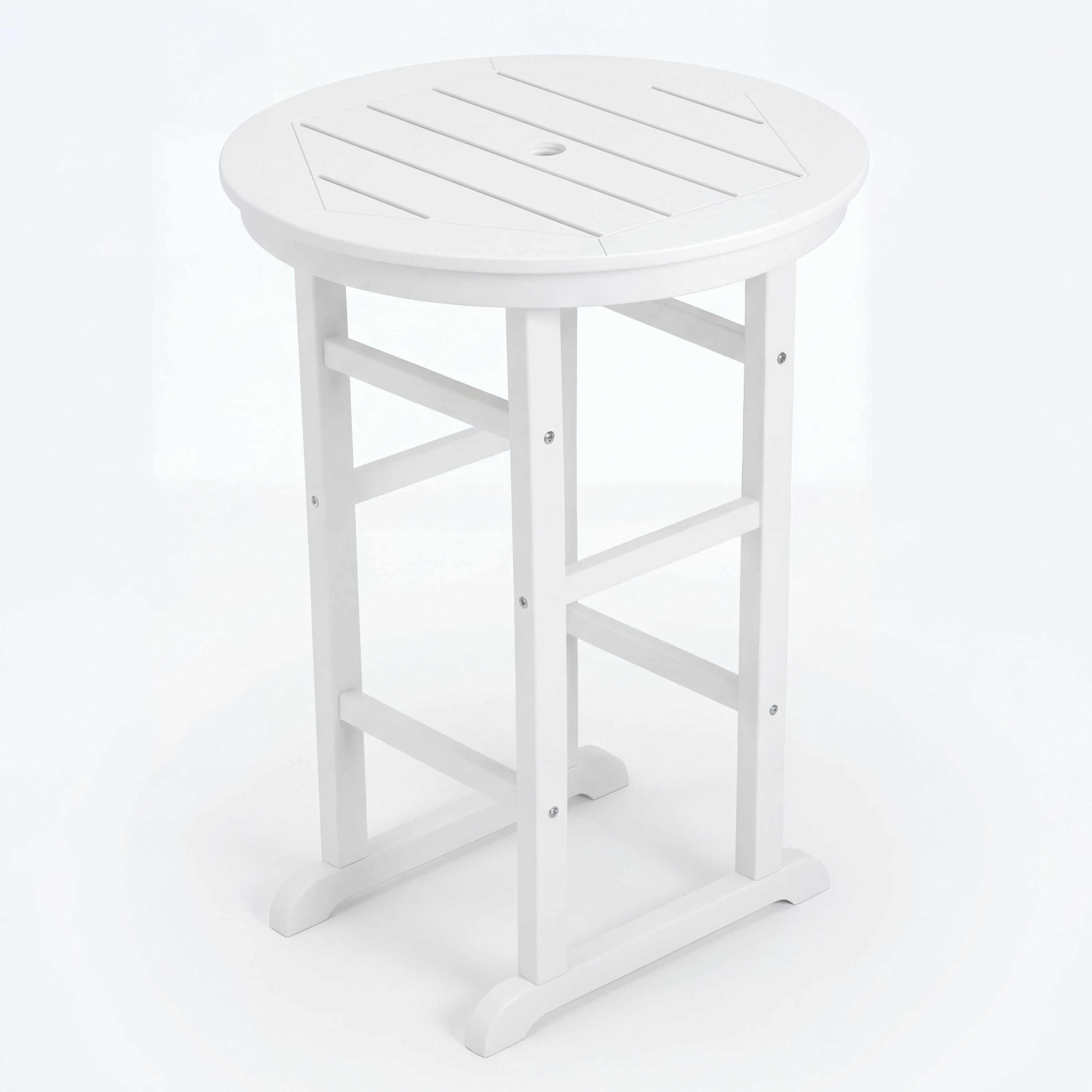 Hdpe Outdoor Bistro Set HDPE Frame - White