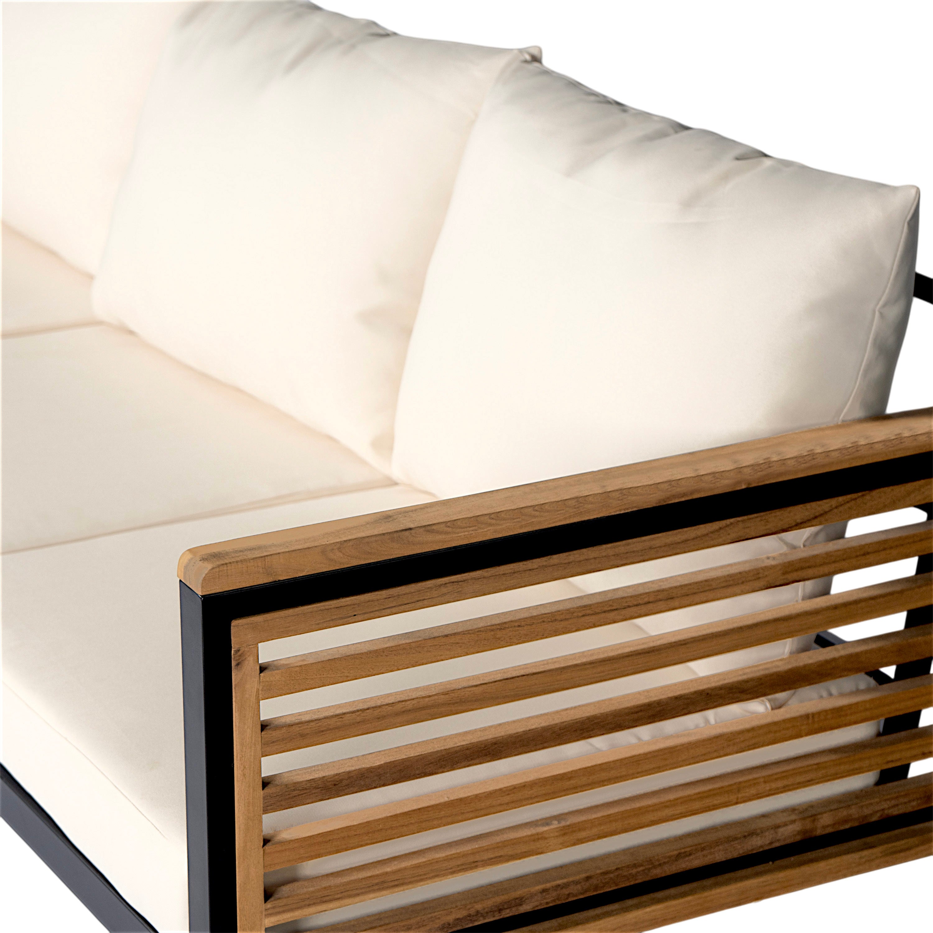 Outdoor Sofa Set Acacia Wood 4-Piece