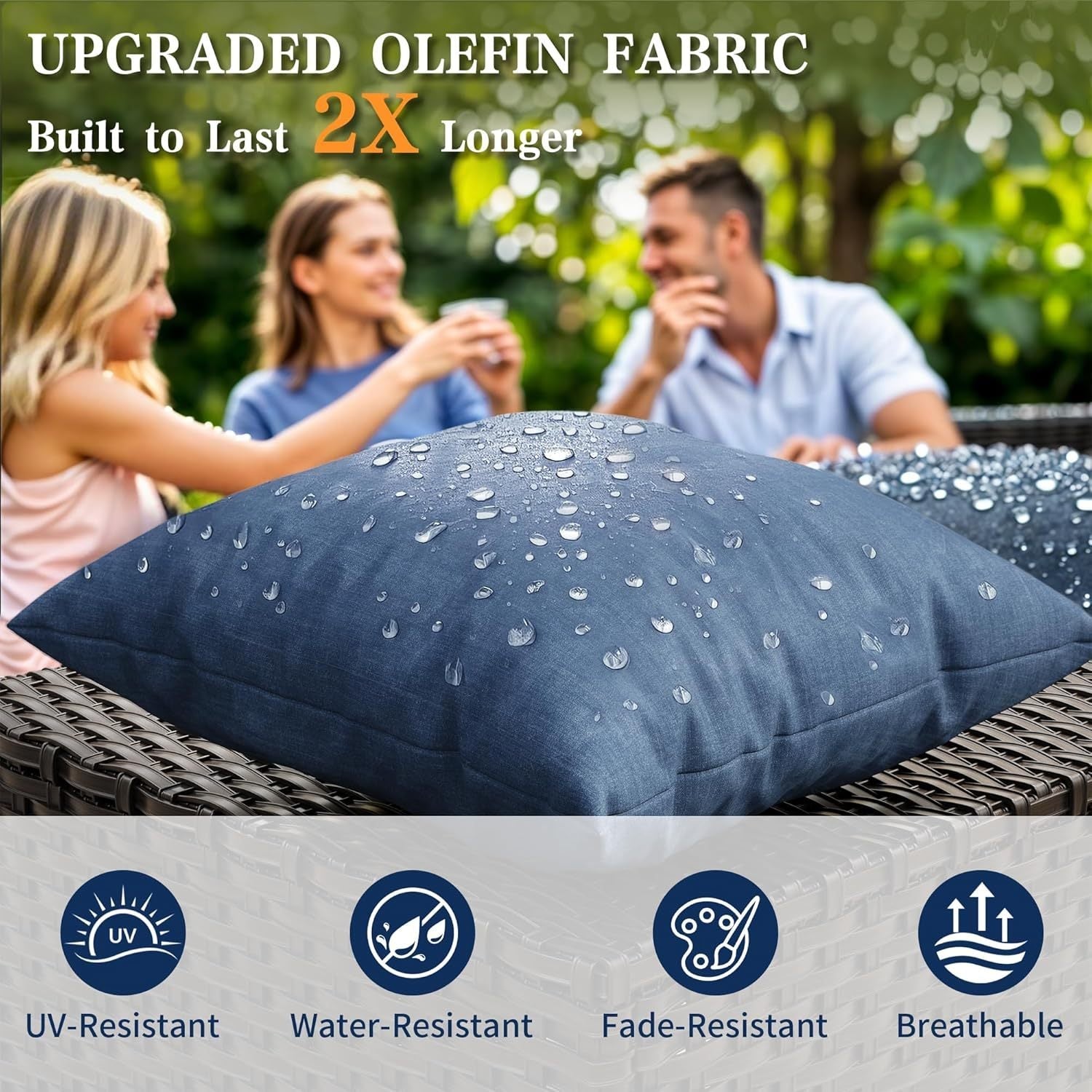 Woven Outdoor Sofa Rattan Frame